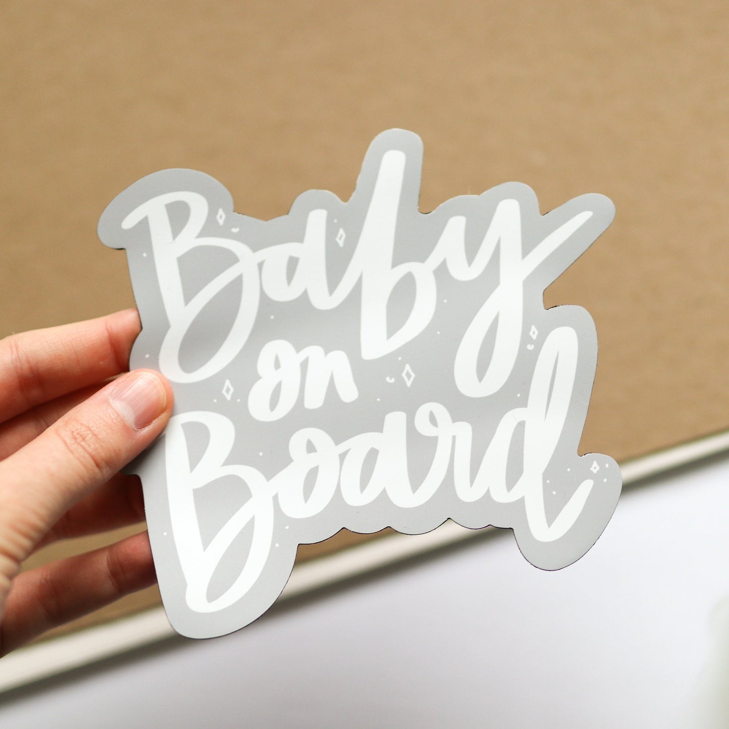 Baby on Board Car Bumper Magnet | gift idea Car Magnet Decal | Decorative Car Magnet | Car Decal 6" | New mom gifts magnets car decal mother