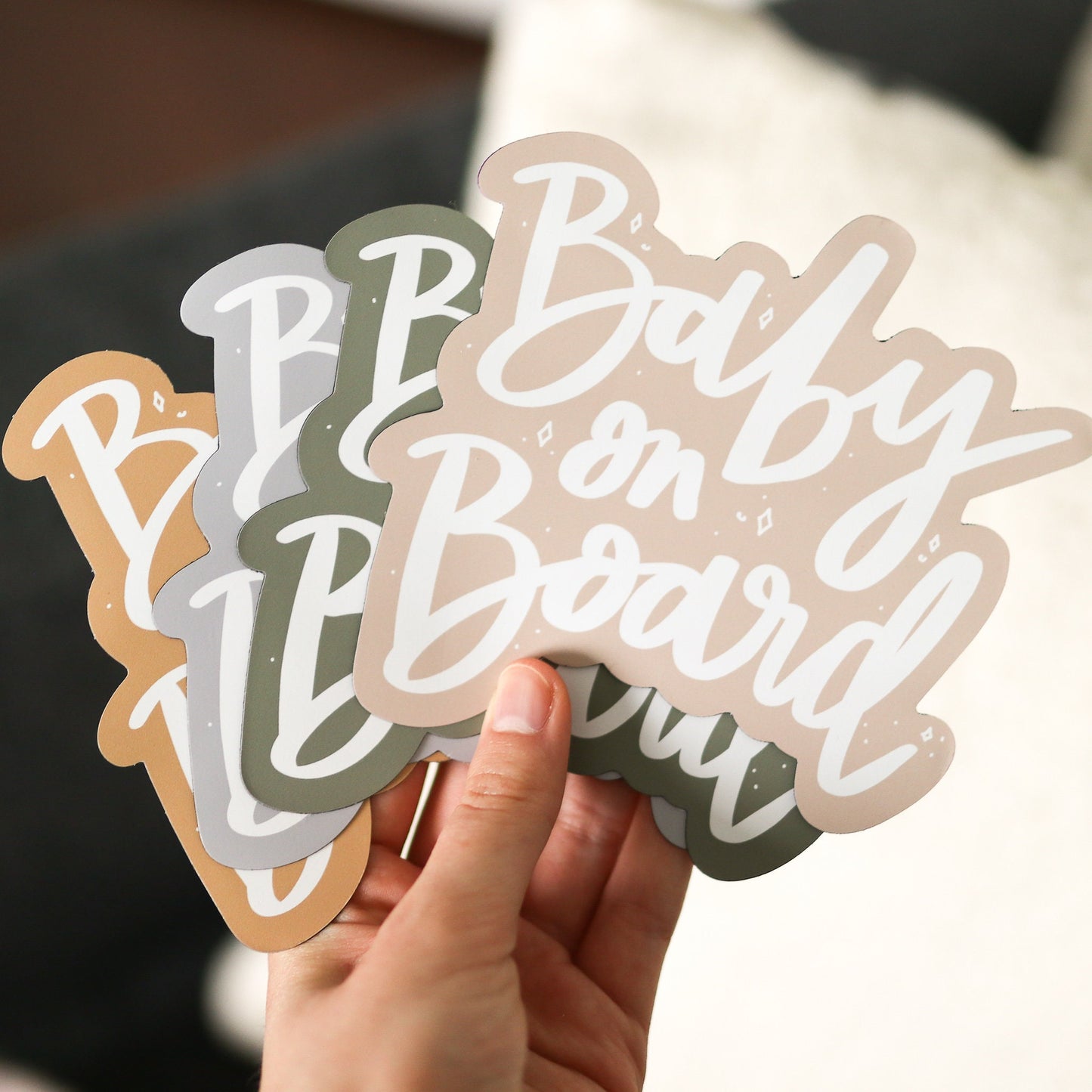 Baby on Board Car Bumper Magnet | gift idea Car Magnet Decal | Decorative Car Magnet | Car Decal 6" | New mom gifts magnets car decal mother