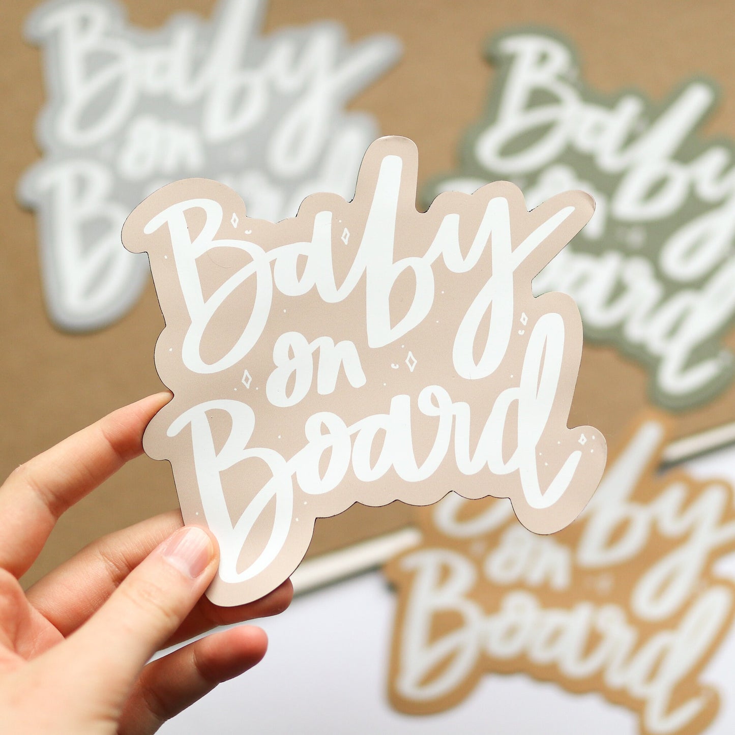 Baby on Board Car Bumper Magnet | gift idea Car Magnet Decal | Decorative Car Magnet | Car Decal 6" | New mom gifts magnets car decal mother