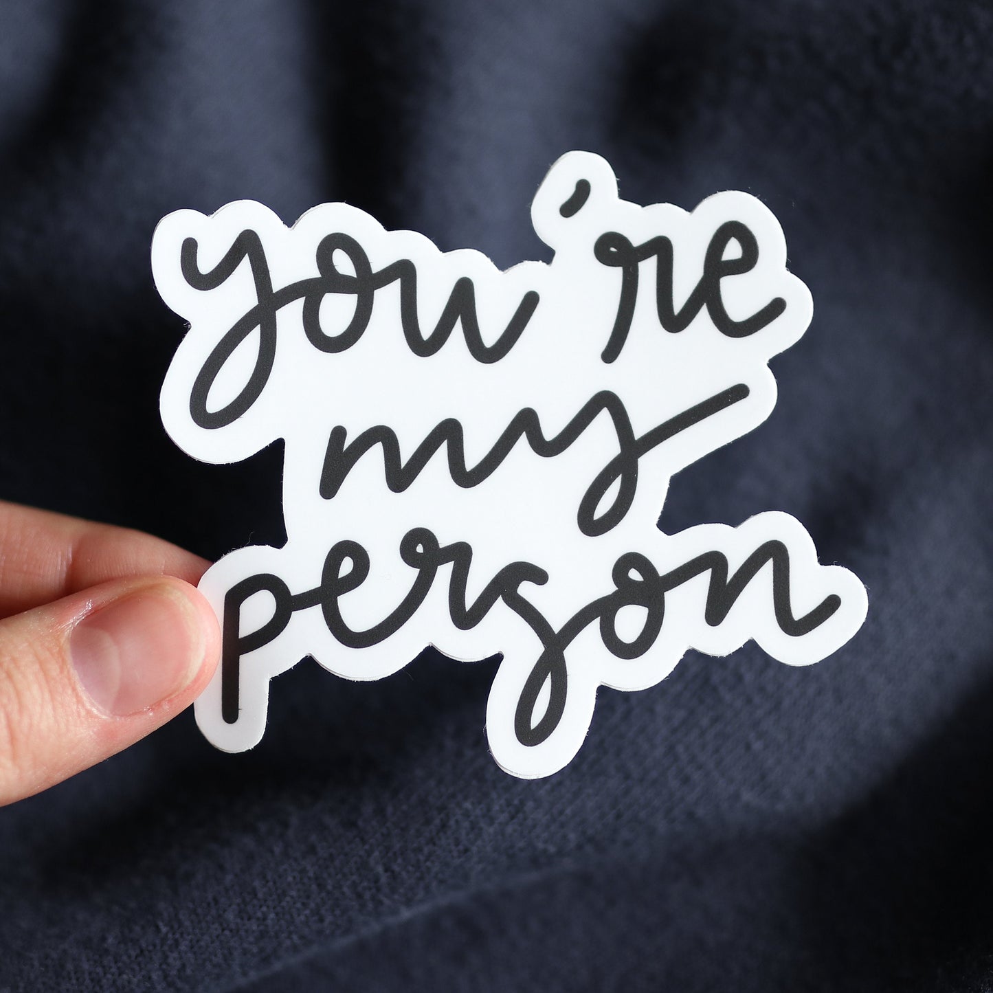 You're My Person Waterproof Sticker | doctor anatomy gift idea Clear laptop decal planner water bottle greys show