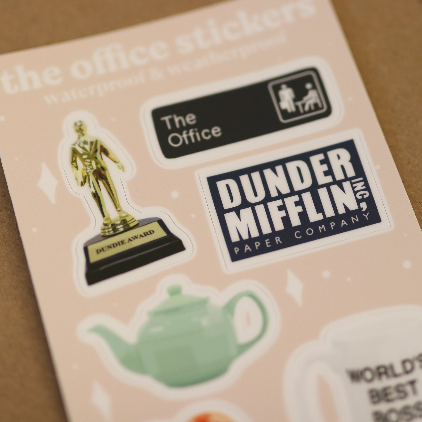 Mini office Stickers | waterproof, Aesthetic Small Stickers Dwight, Pam Jim pretzel day Michael, gift idea, sticker sheet, cute, trendy