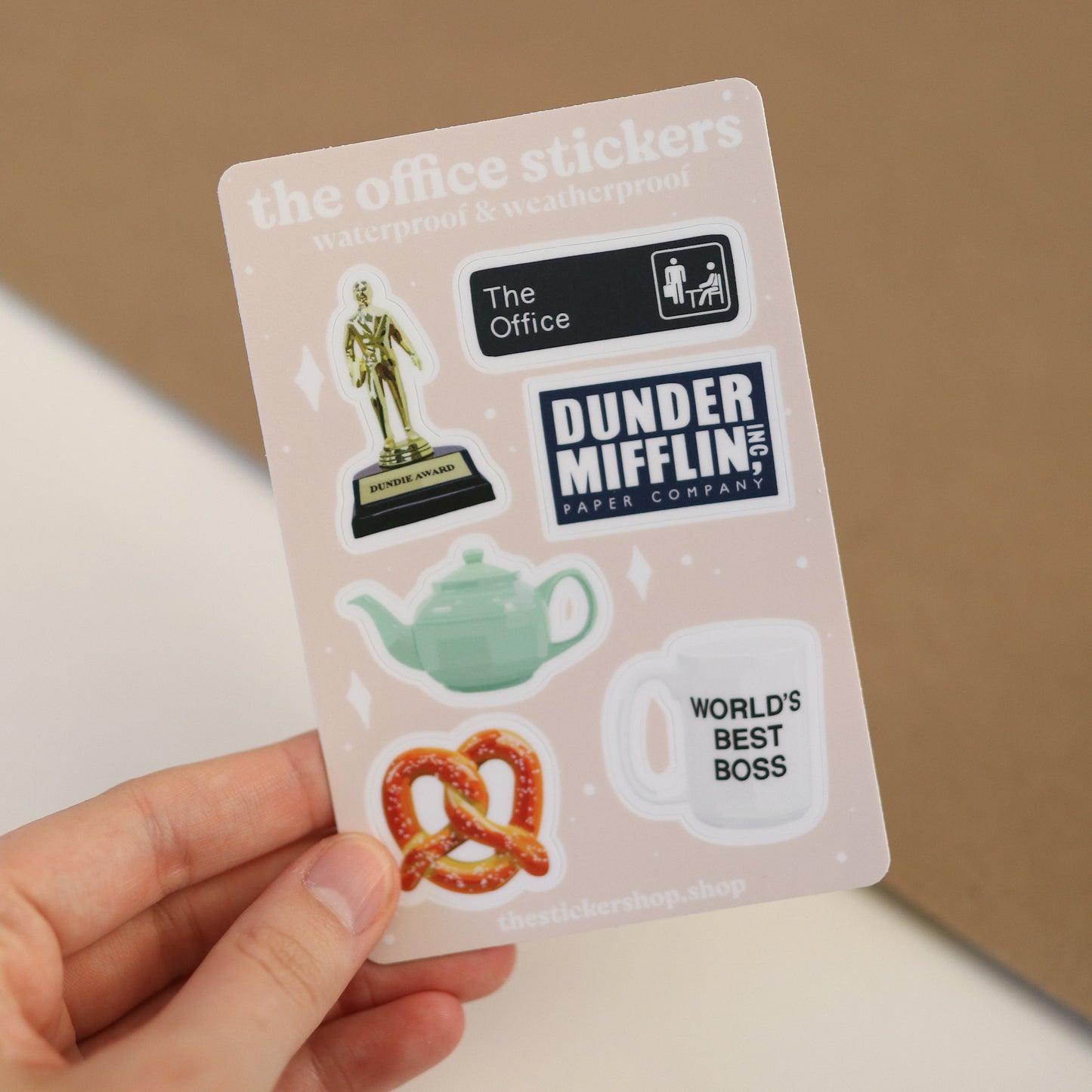 Mini office Stickers | waterproof, Aesthetic Small Stickers Dwight, Pam Jim pretzel day Michael, gift idea, sticker sheet, cute, trendy