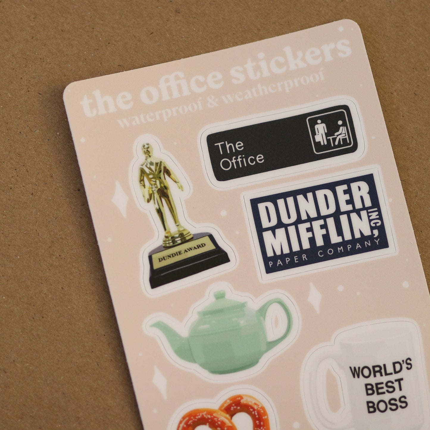 Mini office Stickers | waterproof, Aesthetic Small Stickers Dwight, Pam Jim pretzel day Michael, gift idea, sticker sheet, cute, trendy