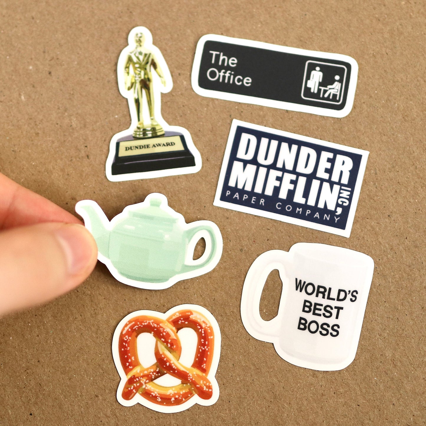 Mini office Stickers | waterproof, Aesthetic Small Stickers Dwight, Pam Jim pretzel day Michael, gift idea, sticker sheet, cute, trendy