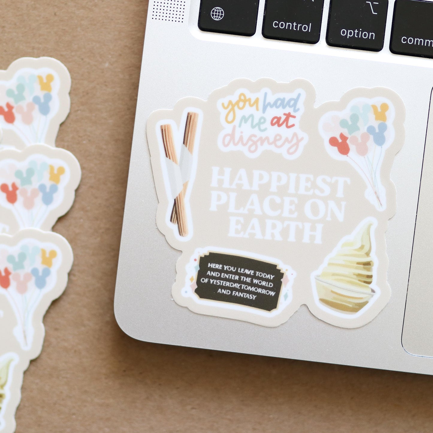 Fantasy Themepark Waterproof Durable Sticker | gift laptop decal waterbottle Waterproof, aesthetic, gift idea, magical, disney inspired