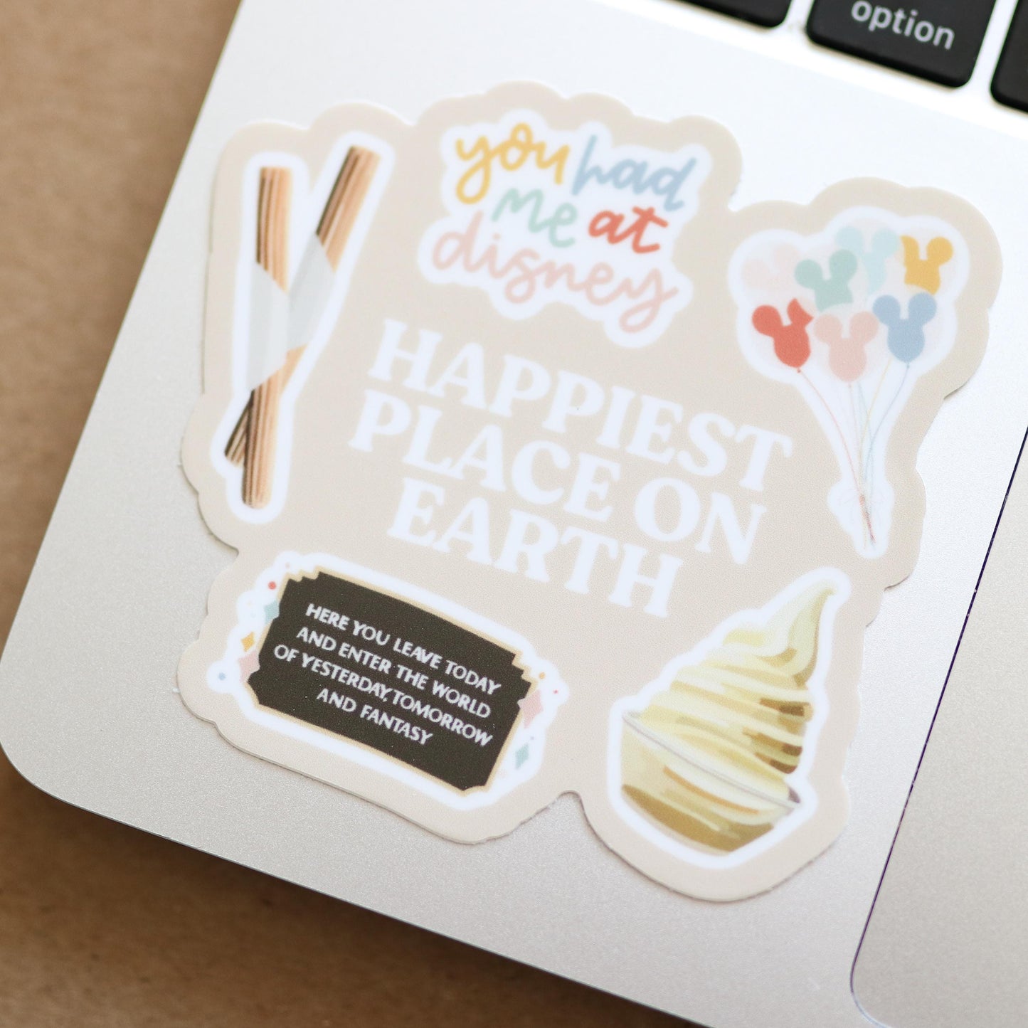 Fantasy Themepark Waterproof Durable Sticker | gift laptop decal waterbottle Waterproof, aesthetic, gift idea, magical, disney inspired