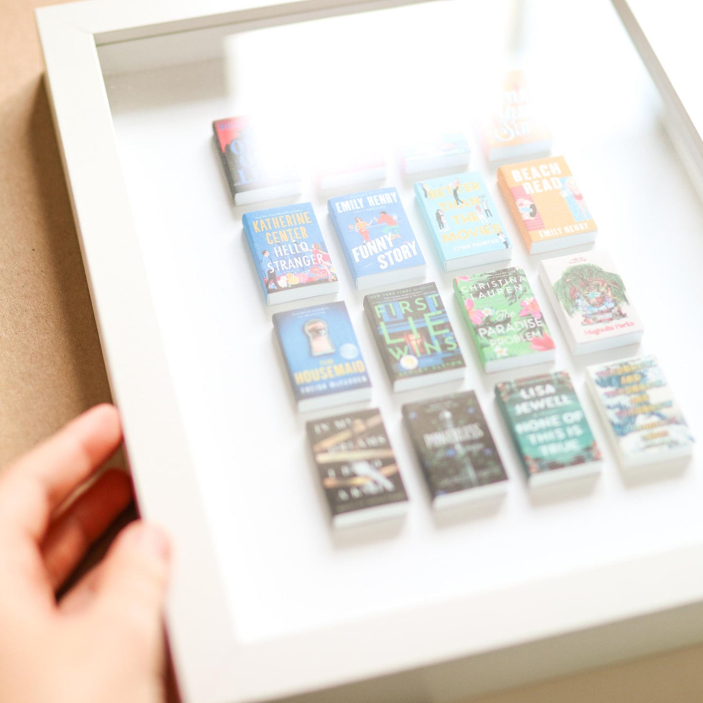 CUSTOM Handmade Mini Book Framed 3D Art Piece