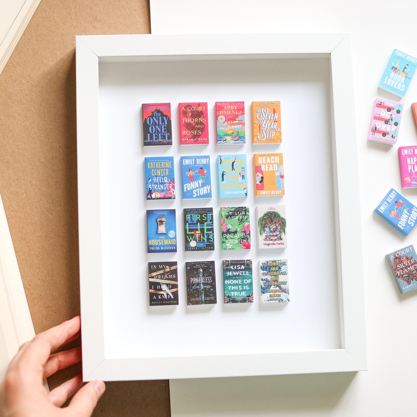 CUSTOM Handmade Mini Book Framed 3D Art Piece