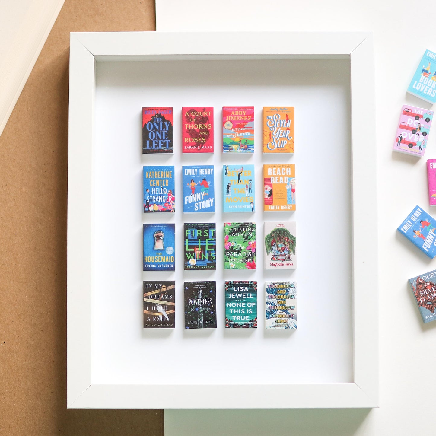 CUSTOM Handmade Mini Book Framed 3D Art Piece