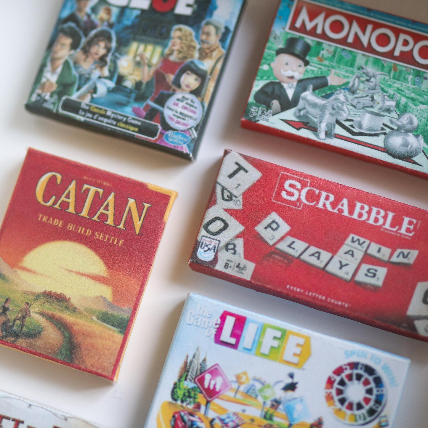 Board Game Mini Handmade Framed 3D Art | games room, office decor, cards, clue, card game, boardgame, trendy, minimal, decor