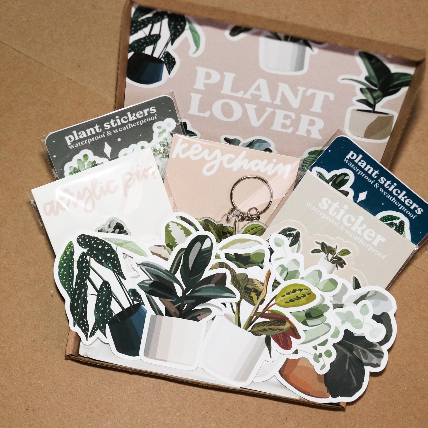 Aesthetic Plant Waterproof Sticker | gift idea Clear laptop decal planner water bottle Waterproof Hydro flask plant lover plant mom leaf