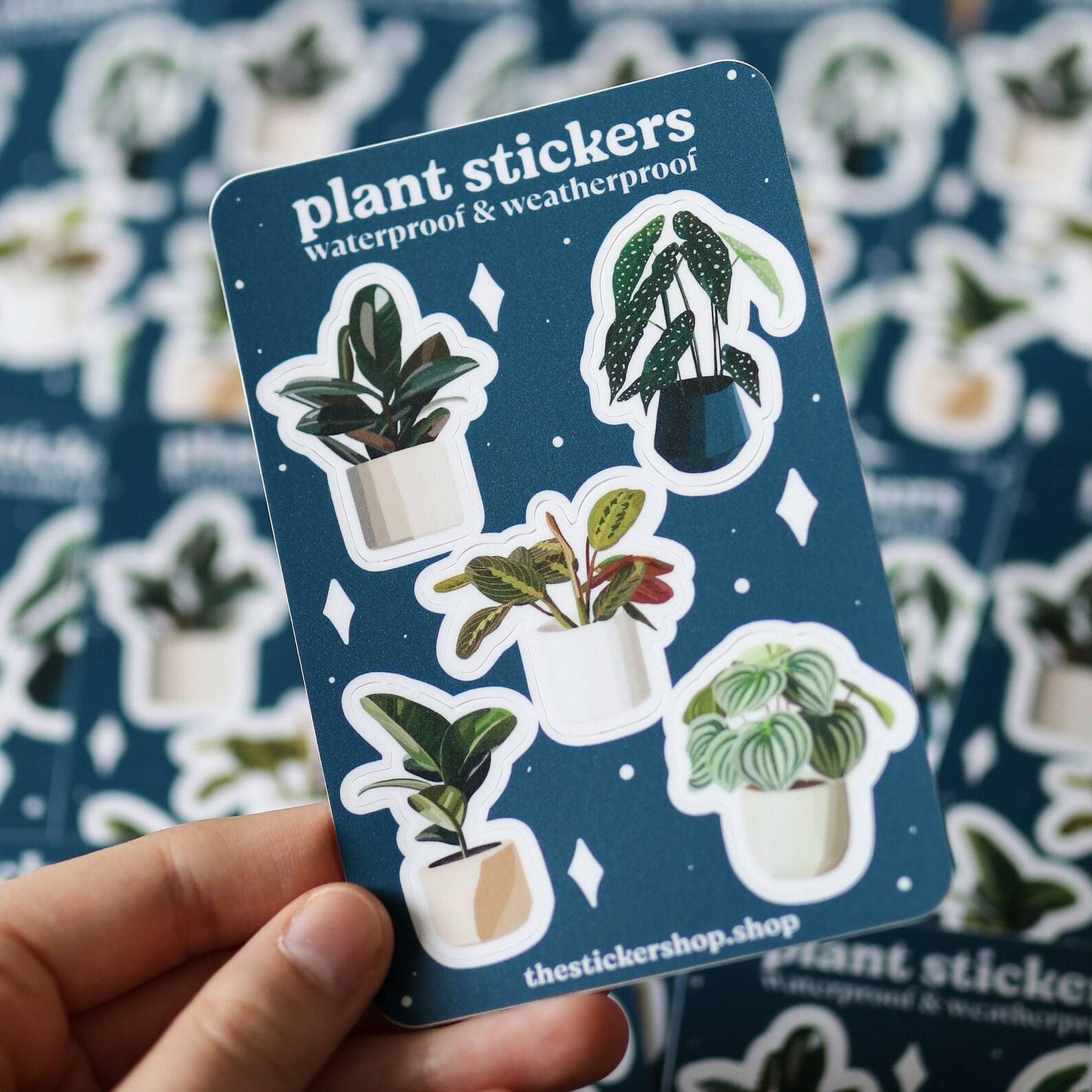 Aesthetic Plant Waterproof Sticker | gift idea Clear laptop decal planner water bottle Waterproof Hydro flask plant lover plant mom leaf