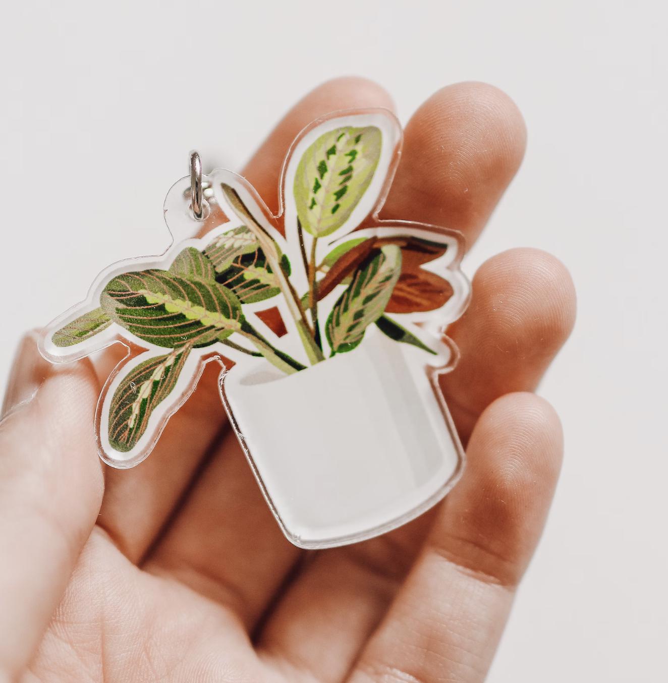 Aesthetic Plant Waterproof Sticker | gift idea Clear laptop decal planner water bottle Waterproof Hydro flask plant lover plant mom leaf