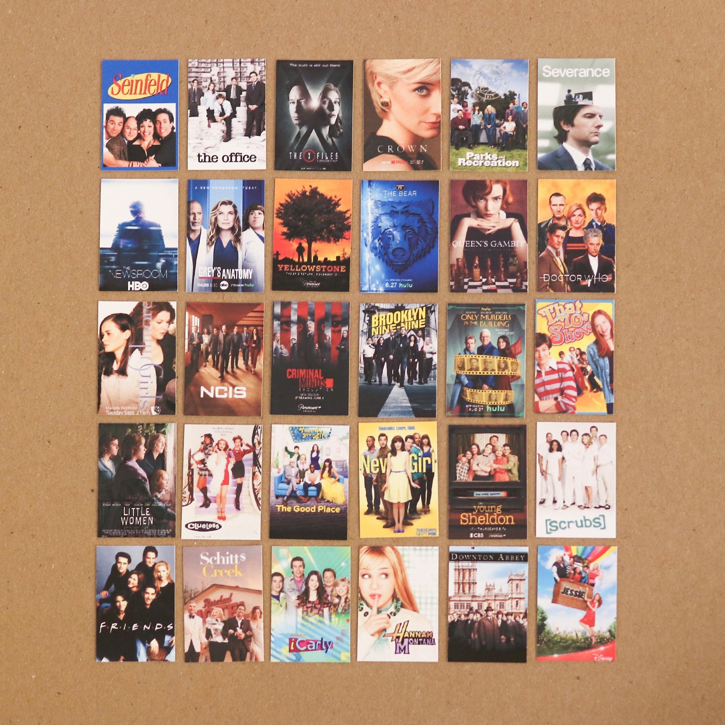 CUSTOM Mini TV Show / Movie Show Poster STICKERS | movie tracker, tiny stickers, customizable books, tv fan, choose your own