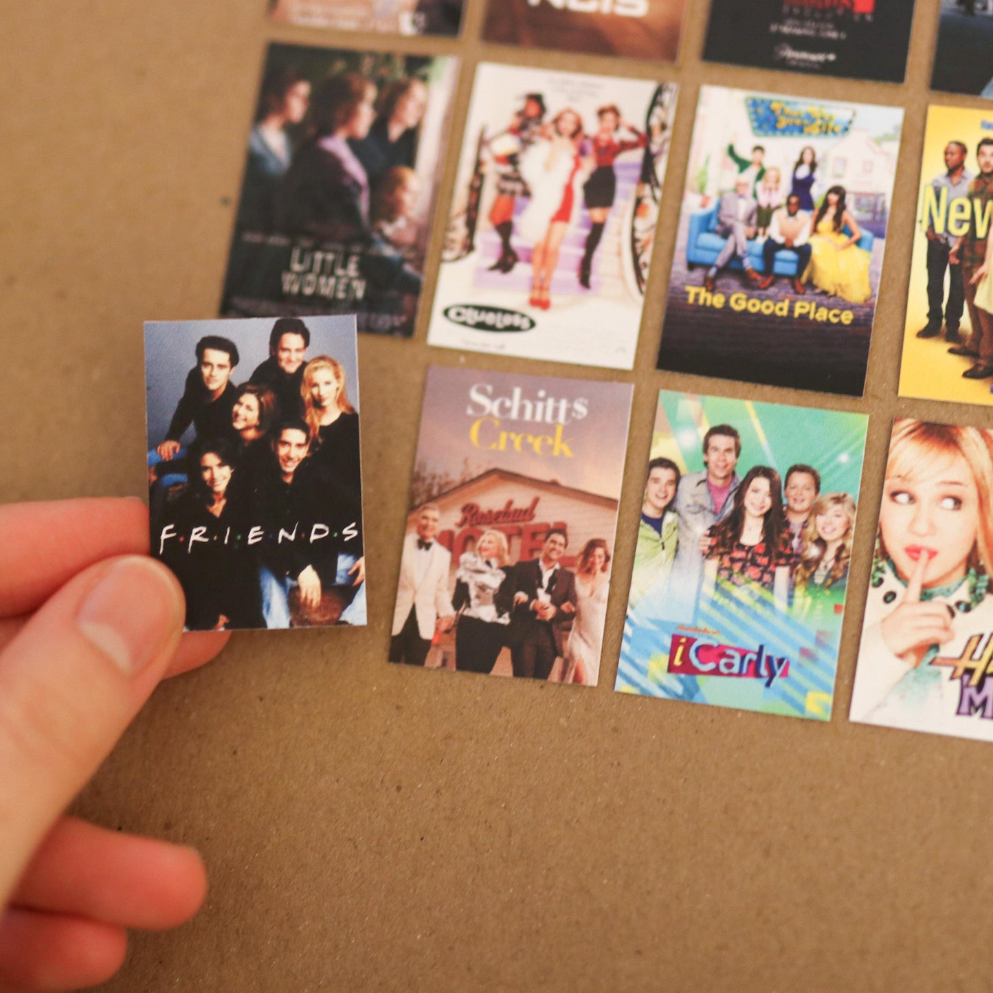 CUSTOM Mini TV Show / Movie Show Poster STICKERS | movie tracker, tiny stickers, customizable books, tv fan, choose your own