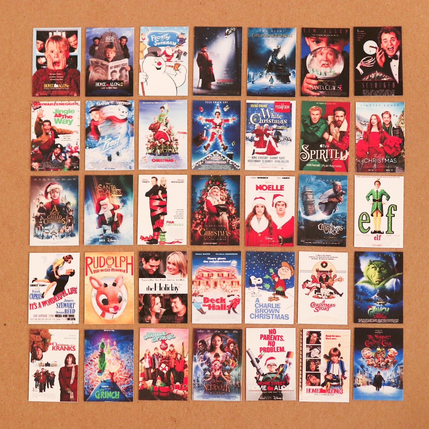 Christmas Movie Mini Movie Poster STICKERS (set of 35 mini stickers) | Christmas posters, mini, gift idea, mini stickers, gift idea, advent