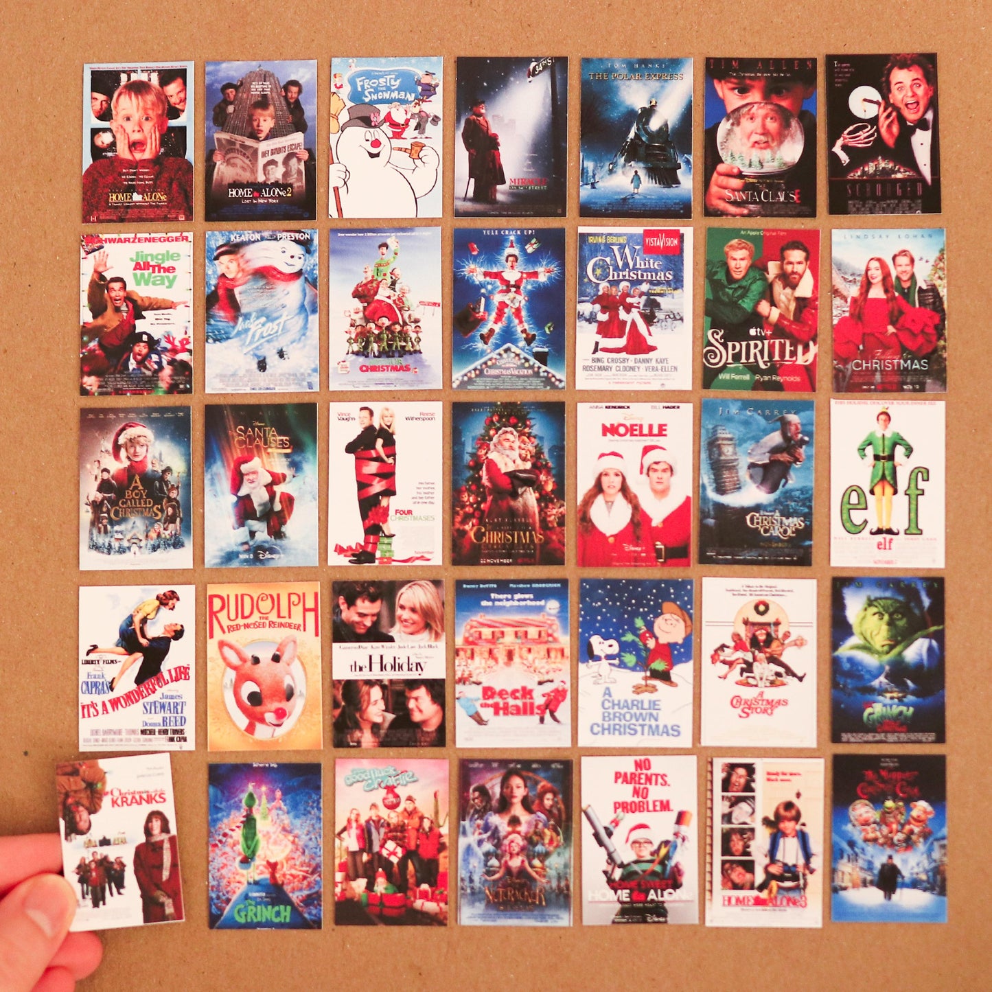 Christmas Movie Mini Movie Poster STICKERS (set of 35 mini stickers) | Christmas posters, mini, gift idea, mini stickers, gift idea, advent
