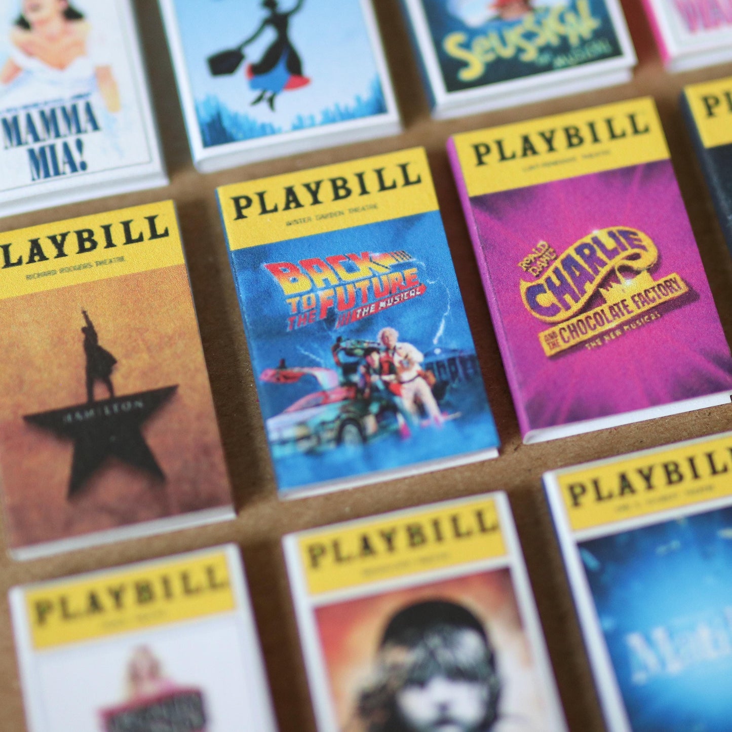 Handmade CUSTOM MINI Playbills | broadway, theatre, Miniature, tiny books, customizable, small dollhouse, choose your own,