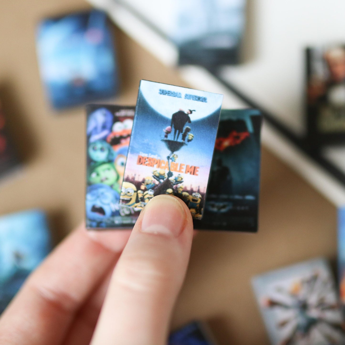 Handmade CUSTOM MINI Movie VHS DVDs | movie lover, theatre, Miniature, tiny dvds, customizable, small dollhouse, choose your own,
