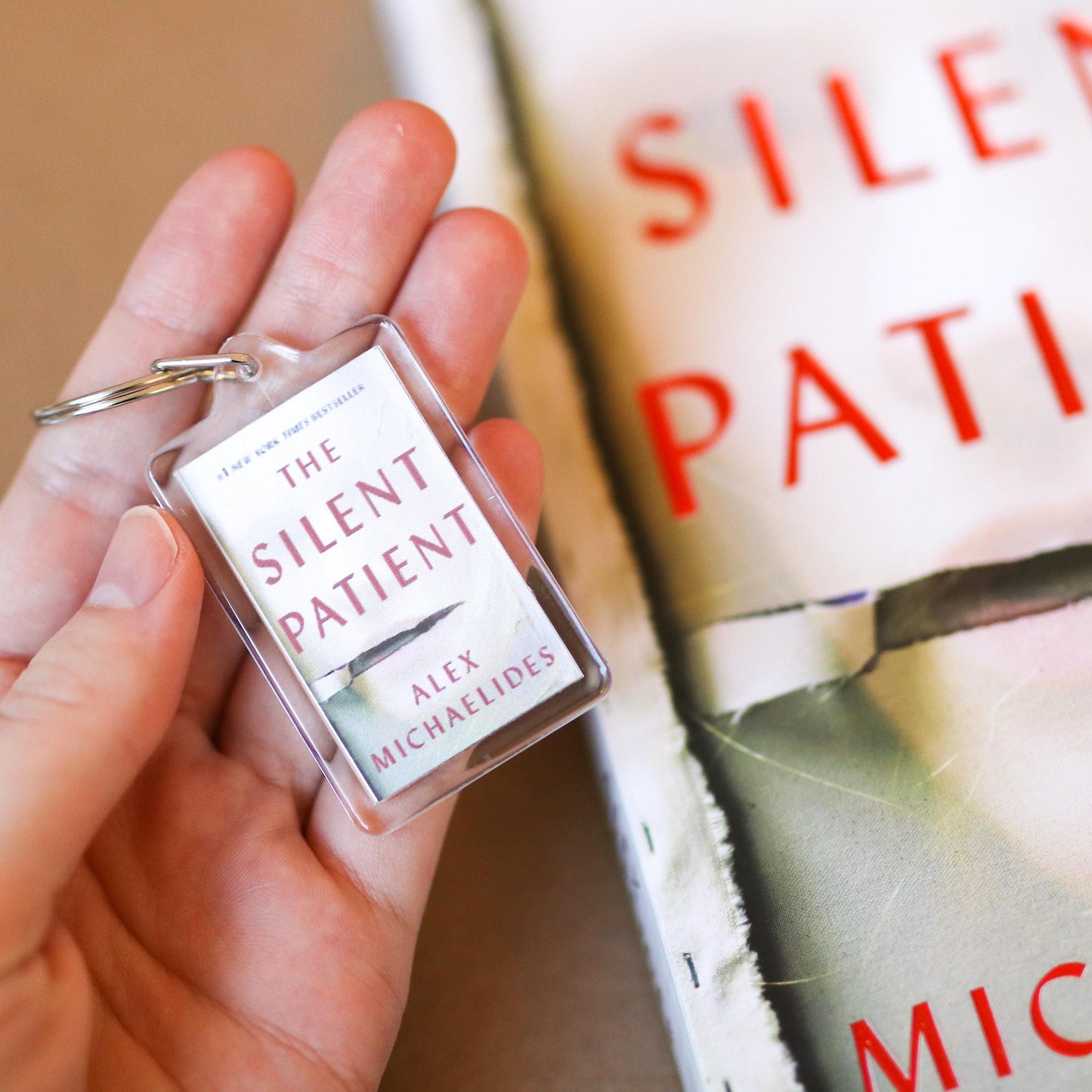 CUSTOM Mini Book Keychains | reading tracker, tiny book stickers, customizable books, book lover gift, small novels, choose your own