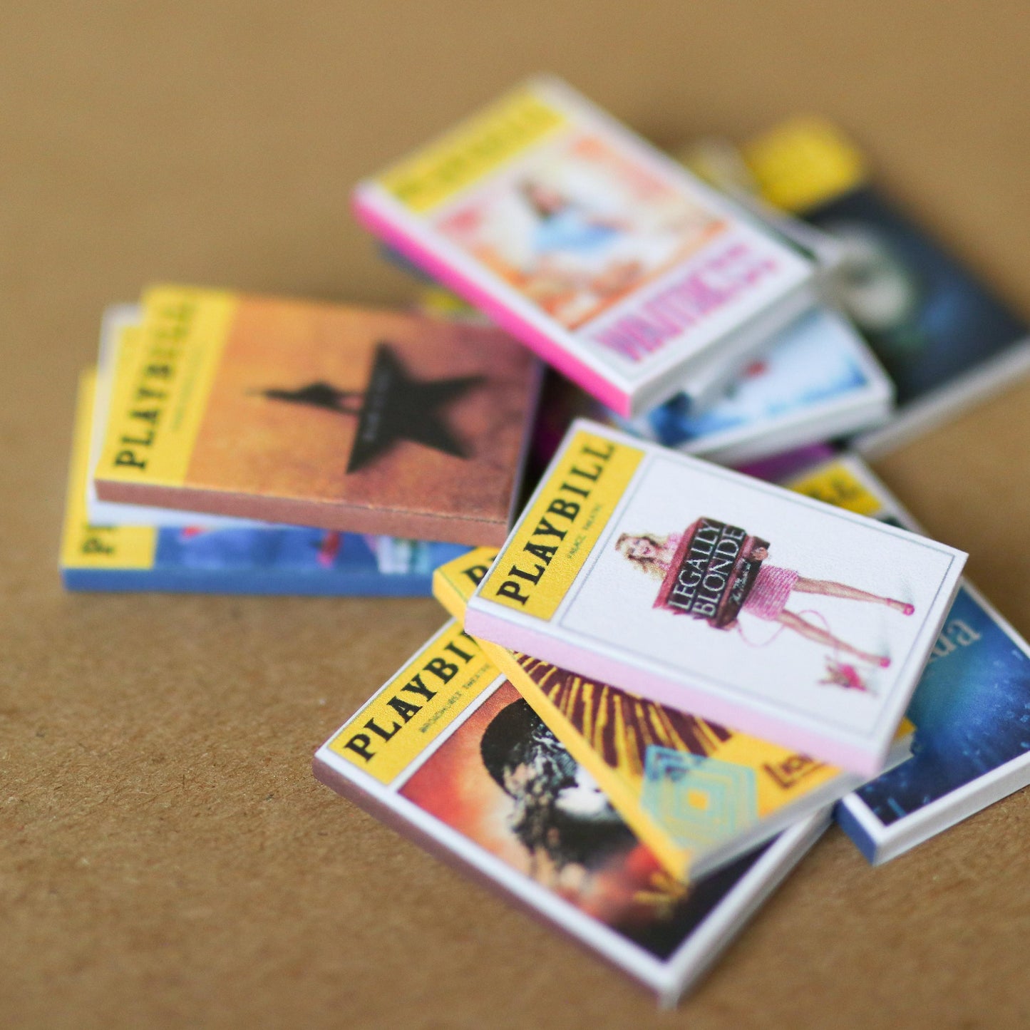 Handmade CUSTOM MINI Playbills | broadway, theatre, Miniature, tiny books, customizable, small dollhouse, choose your own,
