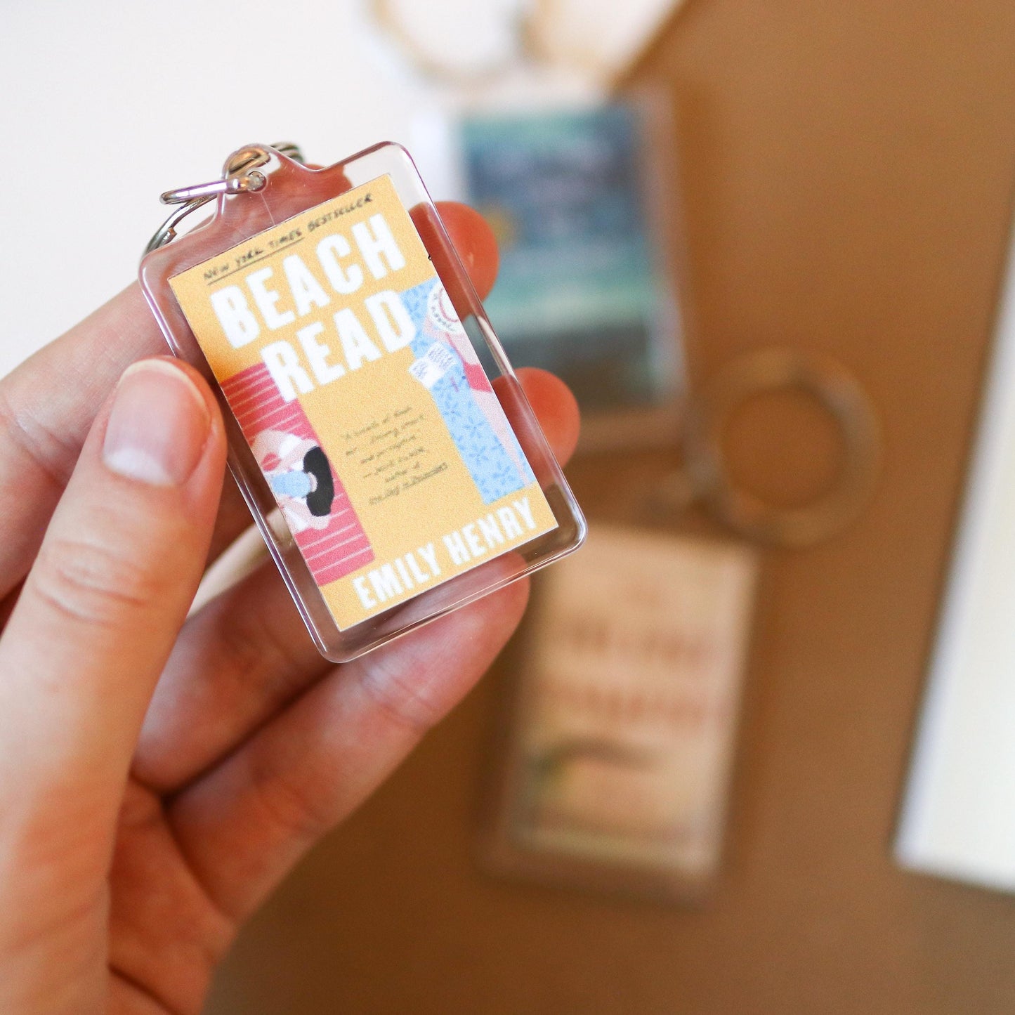CUSTOM Mini Book Keychains | reading tracker, tiny book stickers, customizable books, book lover gift, small novels, choose your own