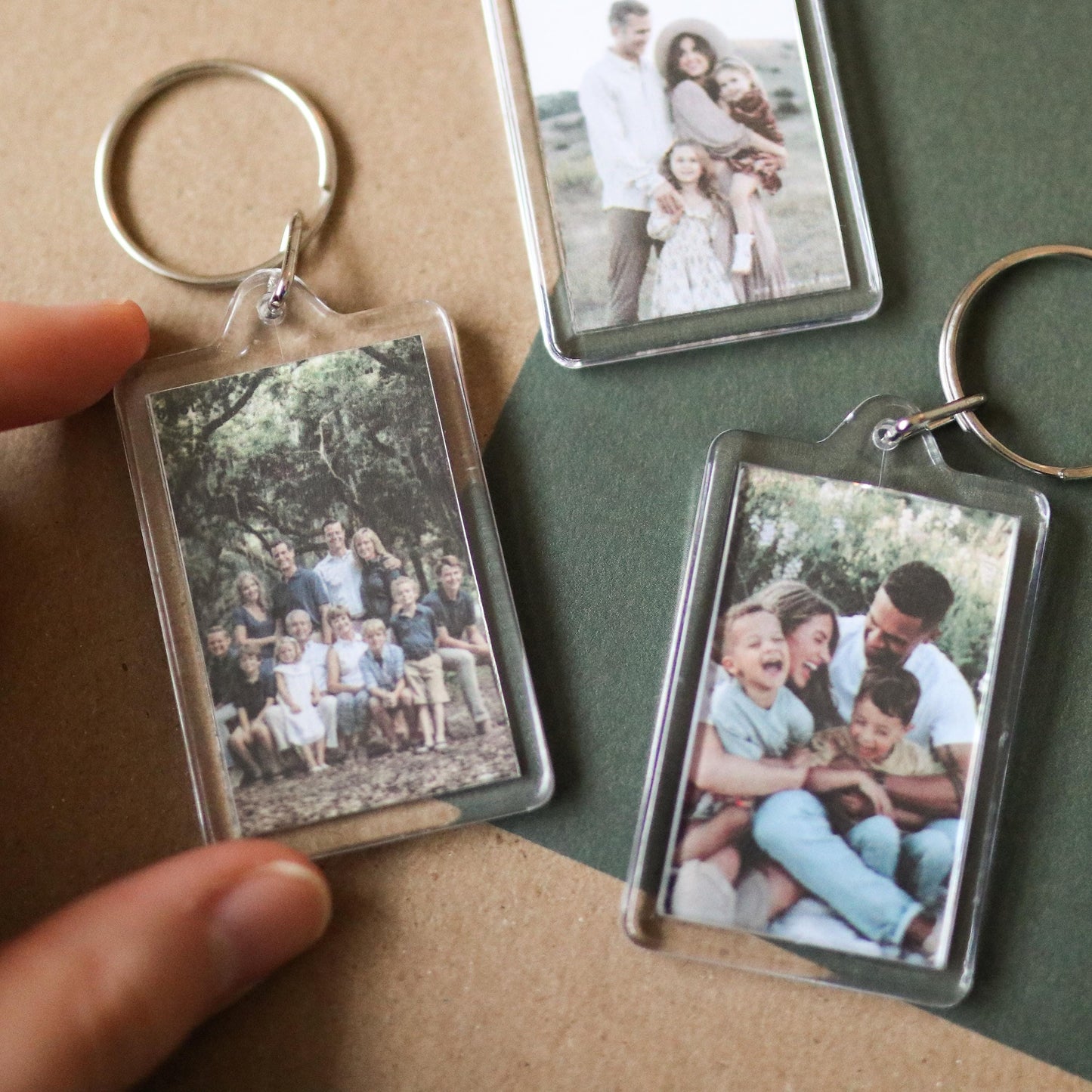 CUSTOM Family Photo Keychain | family photos, sentimental, keepsake, custom gift idea, choose your own, photo gift