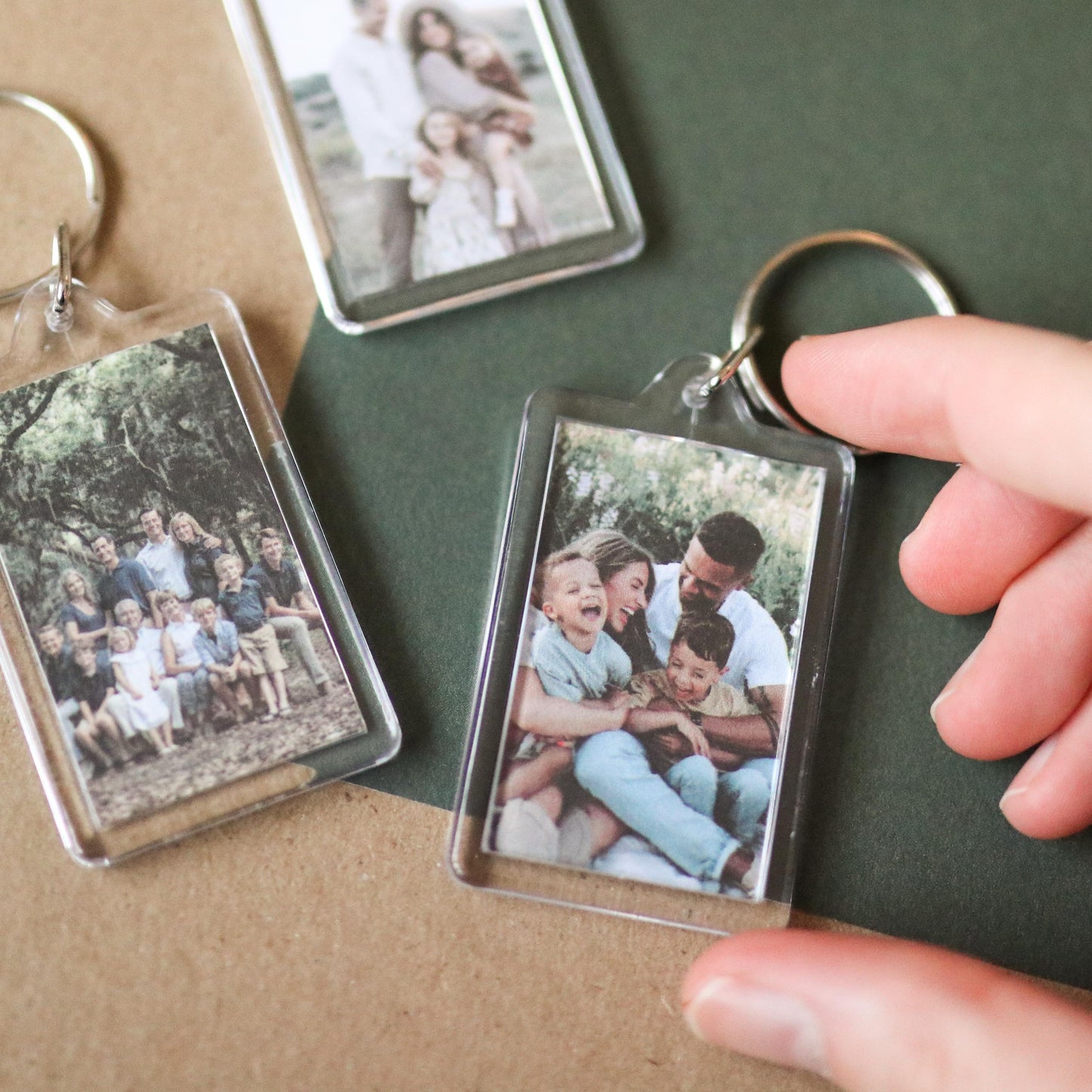 CUSTOM Family Photo Keychain | family photos, sentimental, keepsake, custom gift idea, choose your own, photo gift