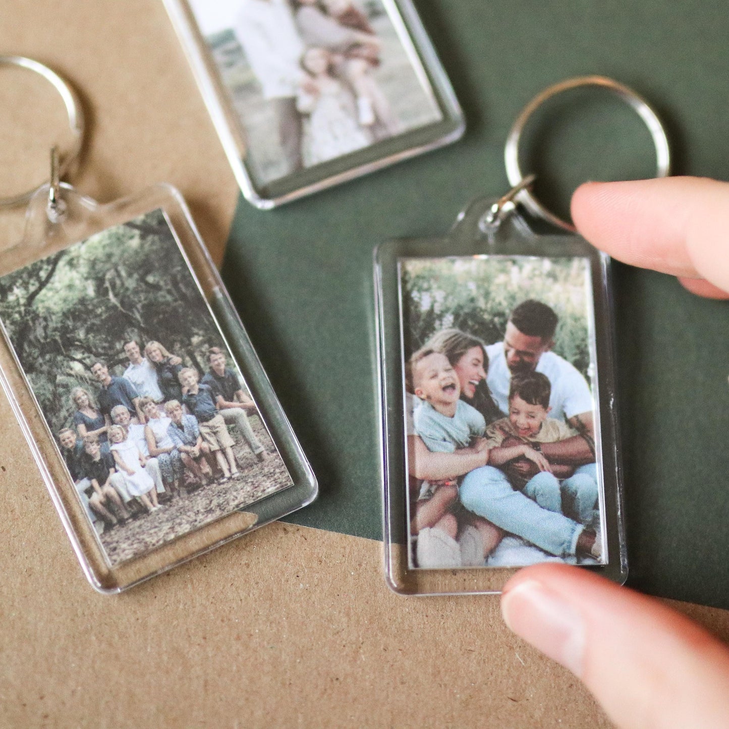 CUSTOM Family Photo Keychain | family photos, sentimental, keepsake, custom gift idea, choose your own, photo gift