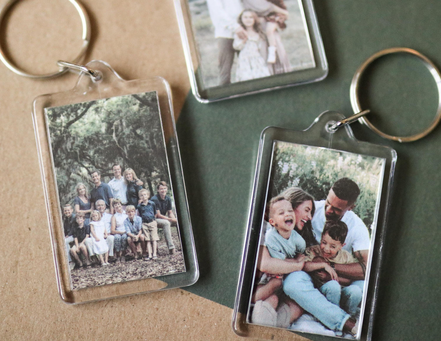 CUSTOM Family Photo Keychain | family photos, sentimental, keepsake, custom gift idea, choose your own, photo gift