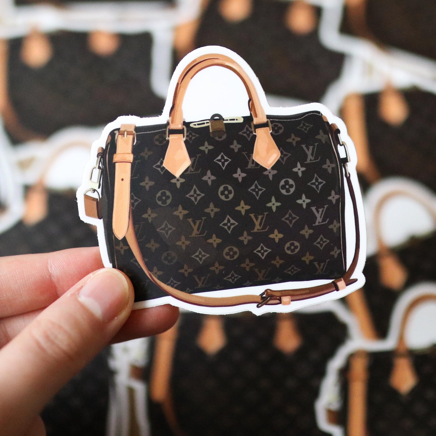 Designer Bag Purse Sticker | gift idea, laptop decal planner, Waterproof Hydro flask, luxury