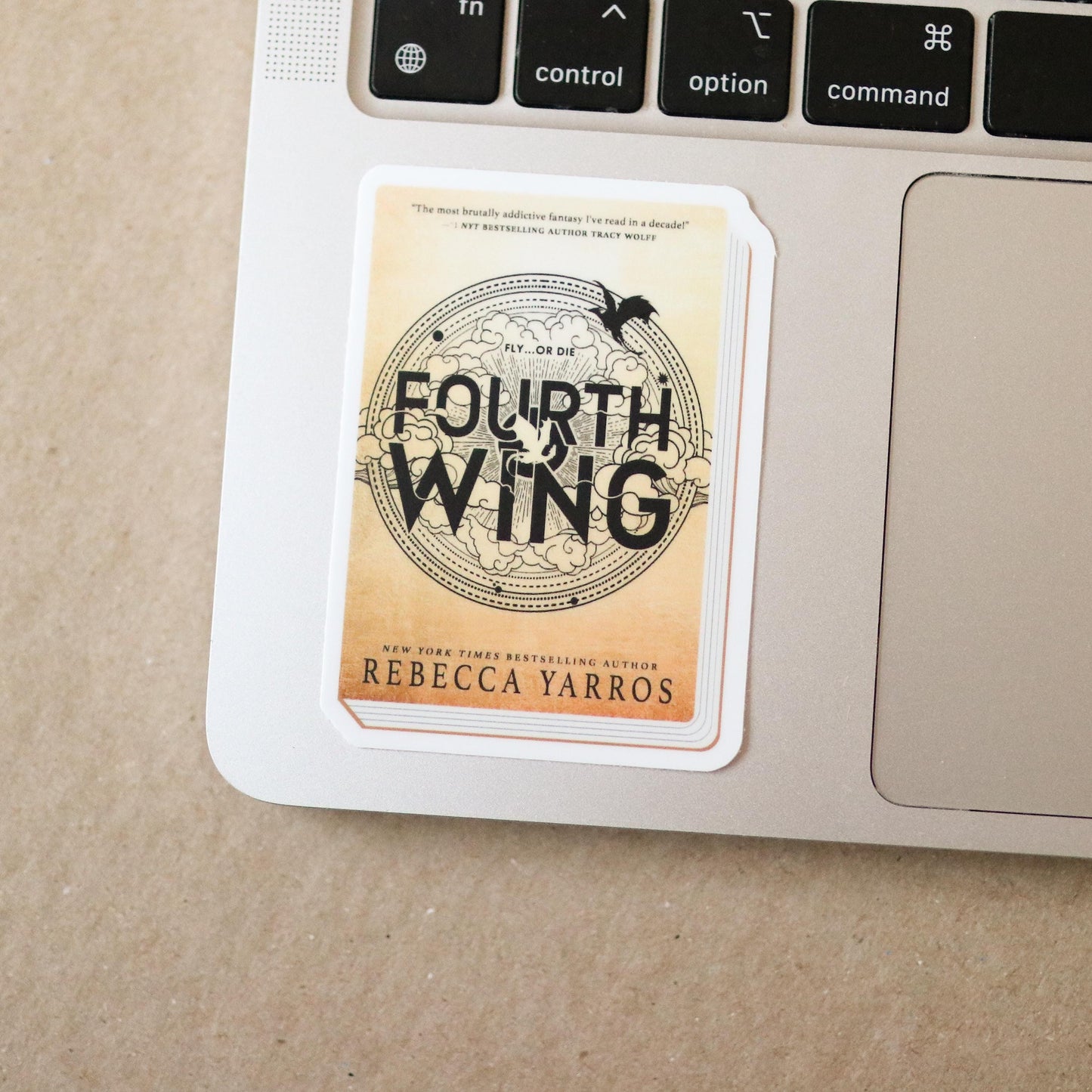 Fourth Wing Book Sticker | gift idea, laptop decal planner, waterproof, booktok, book lover, reader, mini book, bookworm, aesthetic, fantasy