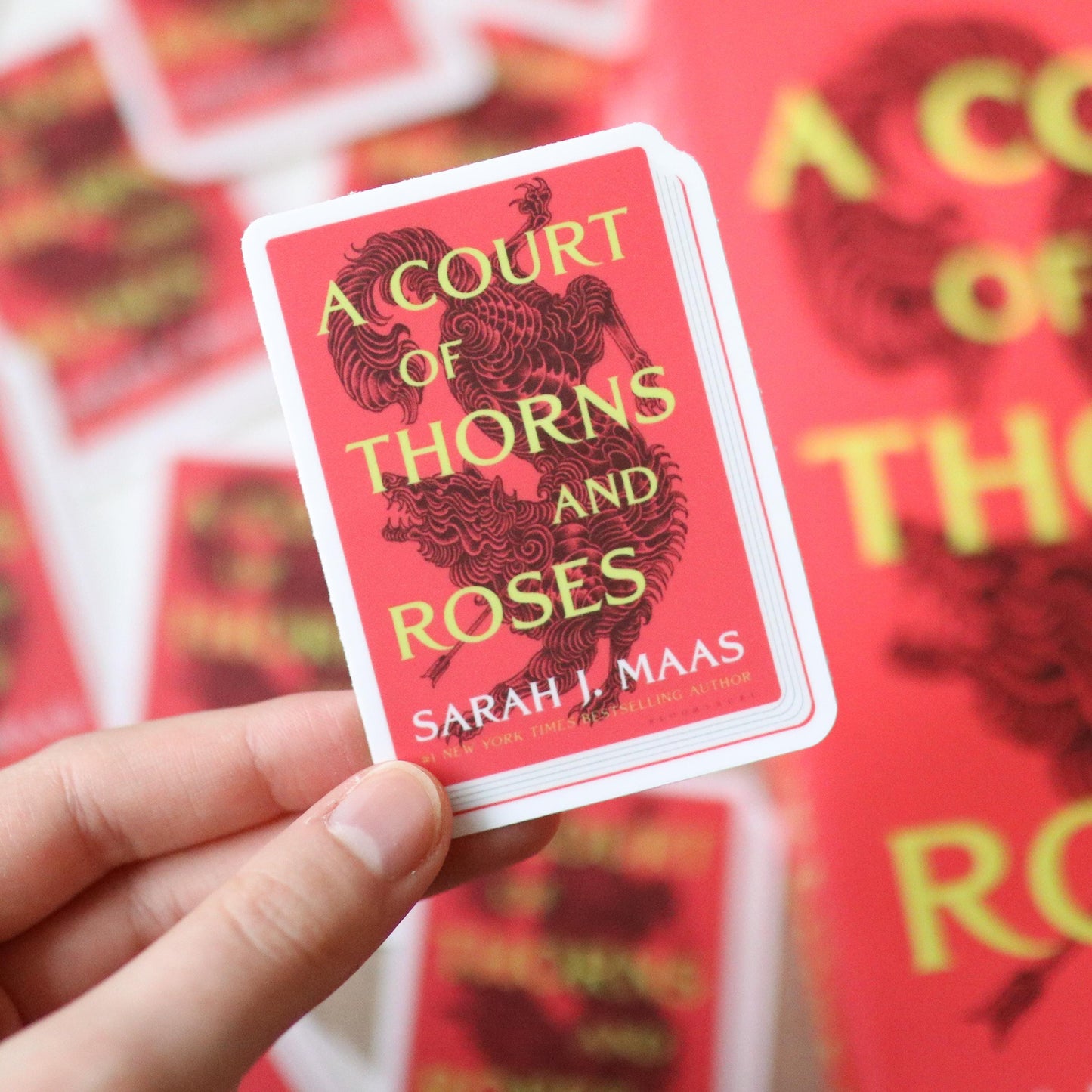 ACOTAR Book Series Stickers (set of 5 stickers) | a court of thorns and roses gift waterproof, reader bookworm aesthetic fantasy sara j maas