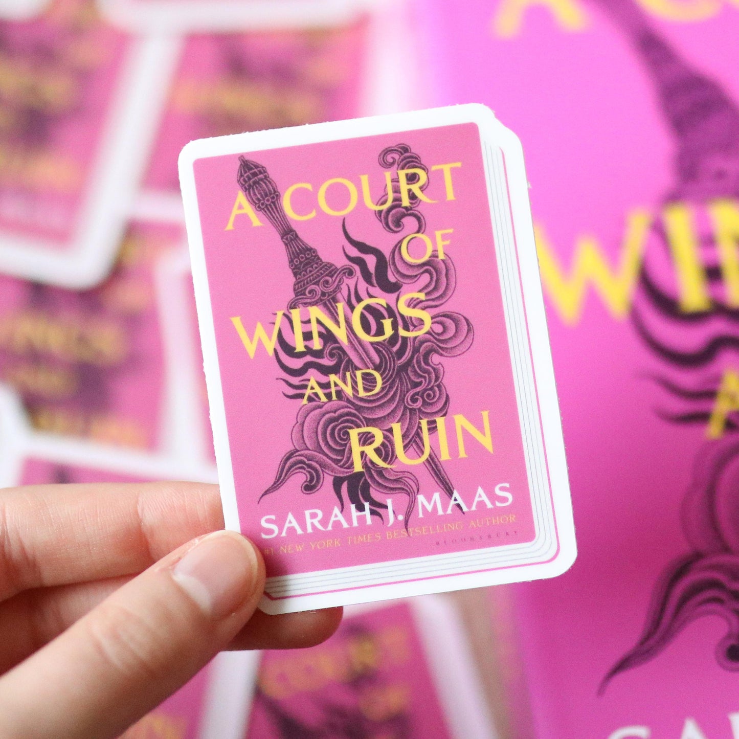 ACOTAR Book Series Stickers (set of 5 stickers) | a court of thorns and roses gift waterproof, reader bookworm aesthetic fantasy sara j maas