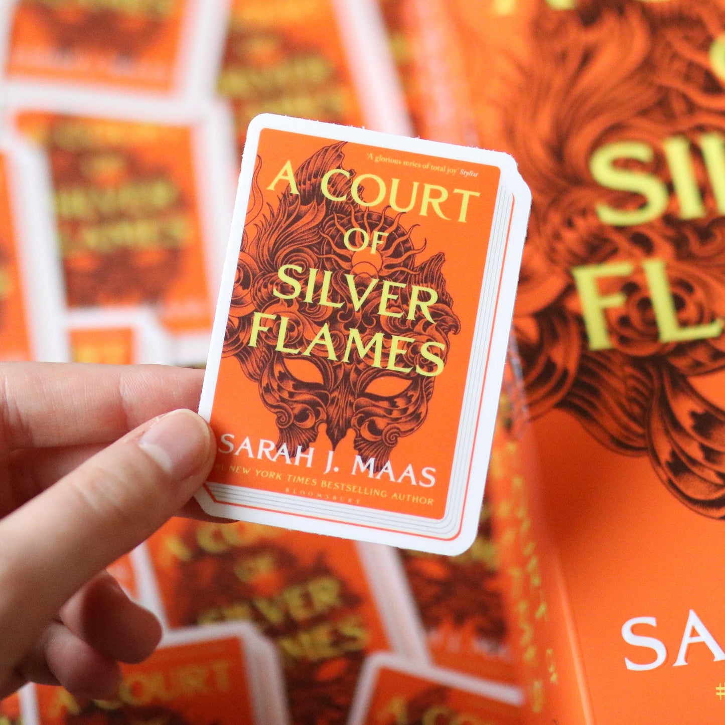 ACOTAR Book Series Stickers (set of 5 stickers) | a court of thorns and roses gift waterproof, reader bookworm aesthetic fantasy sara j maas