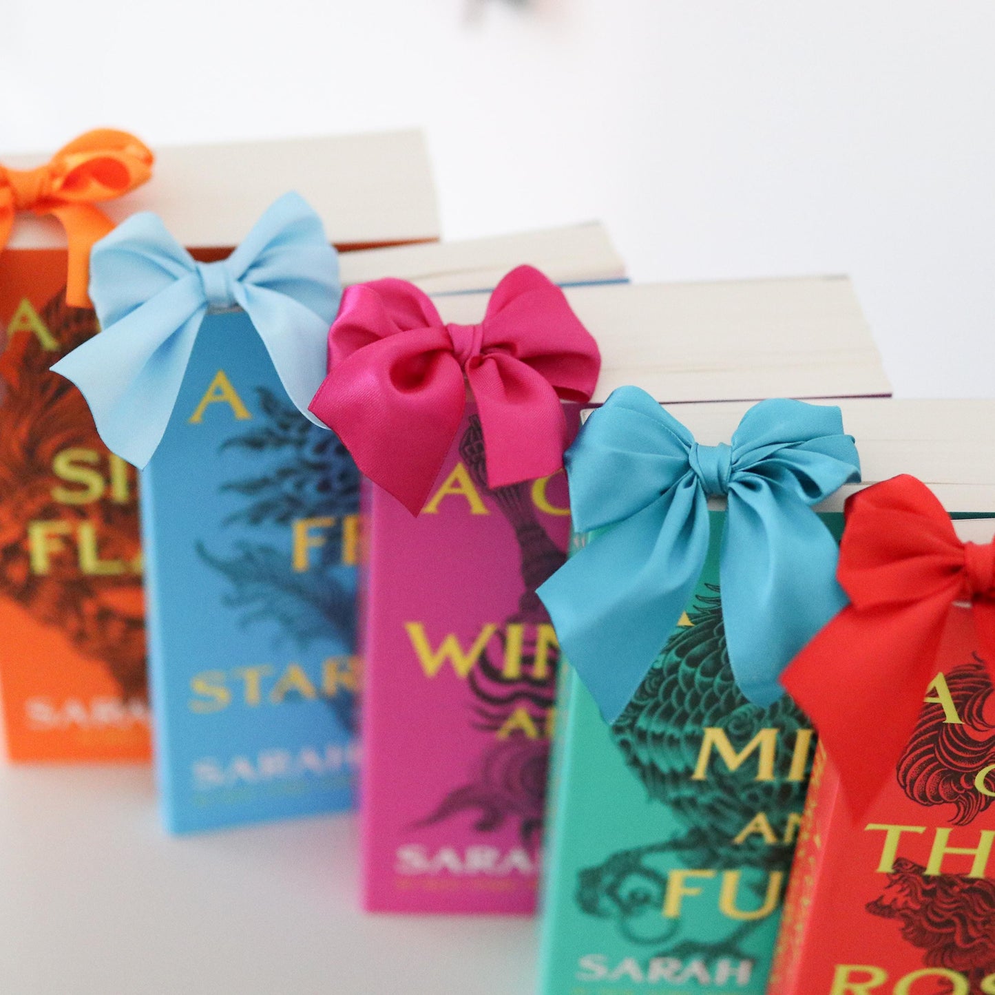 Cute Bow Bookmark | 42 colour options, girly, booktok, reader, bookworm, book lover, book mark, romance. thriller, fantasy fiction, paper