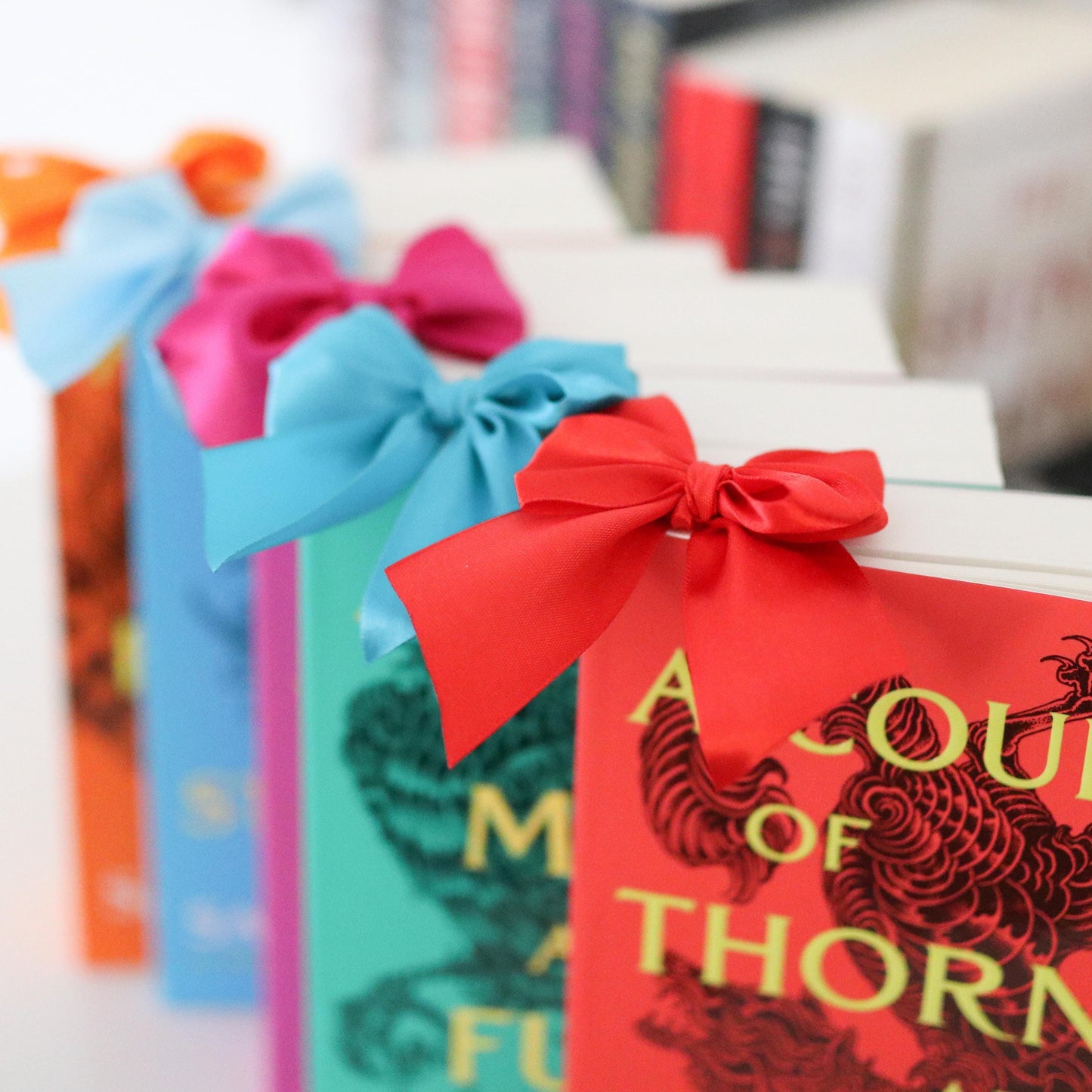 Cute Bow Bookmark | 42 colour options, girly, booktok, reader, bookworm, book lover, book mark, romance. thriller, fantasy fiction, paper
