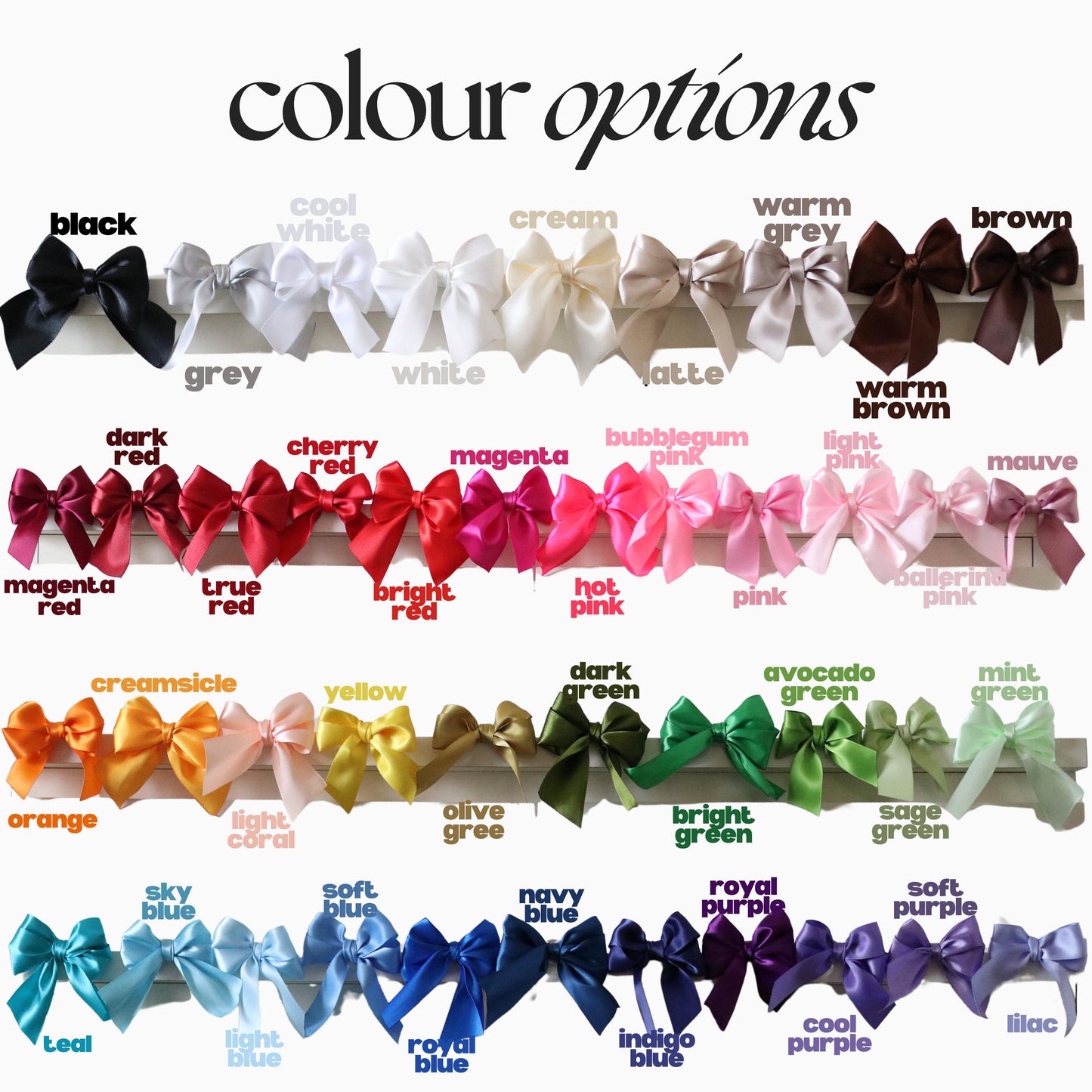 Cute Bow Bookmark | 42 colour options, girly, booktok, reader, bookworm, book lover, book mark, romance. thriller, fantasy fiction, paper