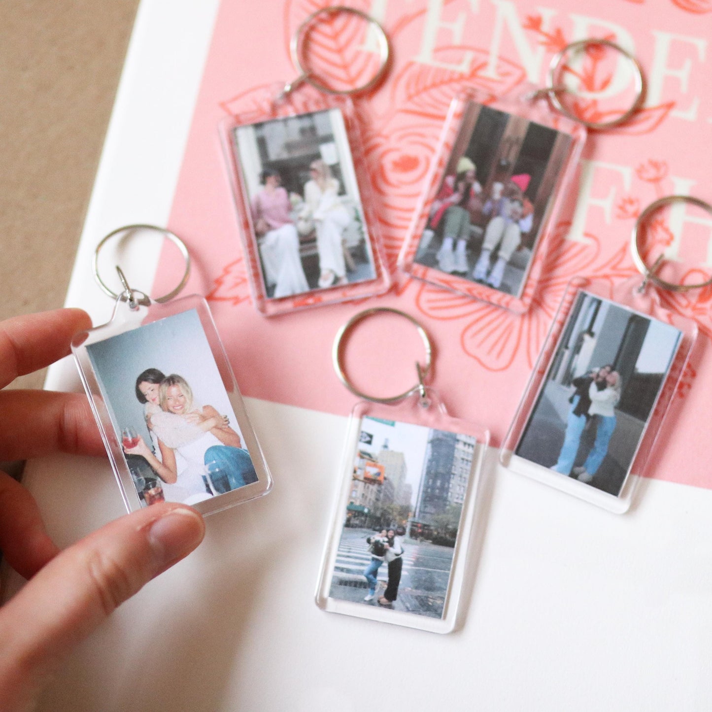 CUSTOM Bridesmaid Photo Keychains | bachelorette, bach gift, cute, bridal gift, couple, custom gift idea, choose your own, photo, wedding