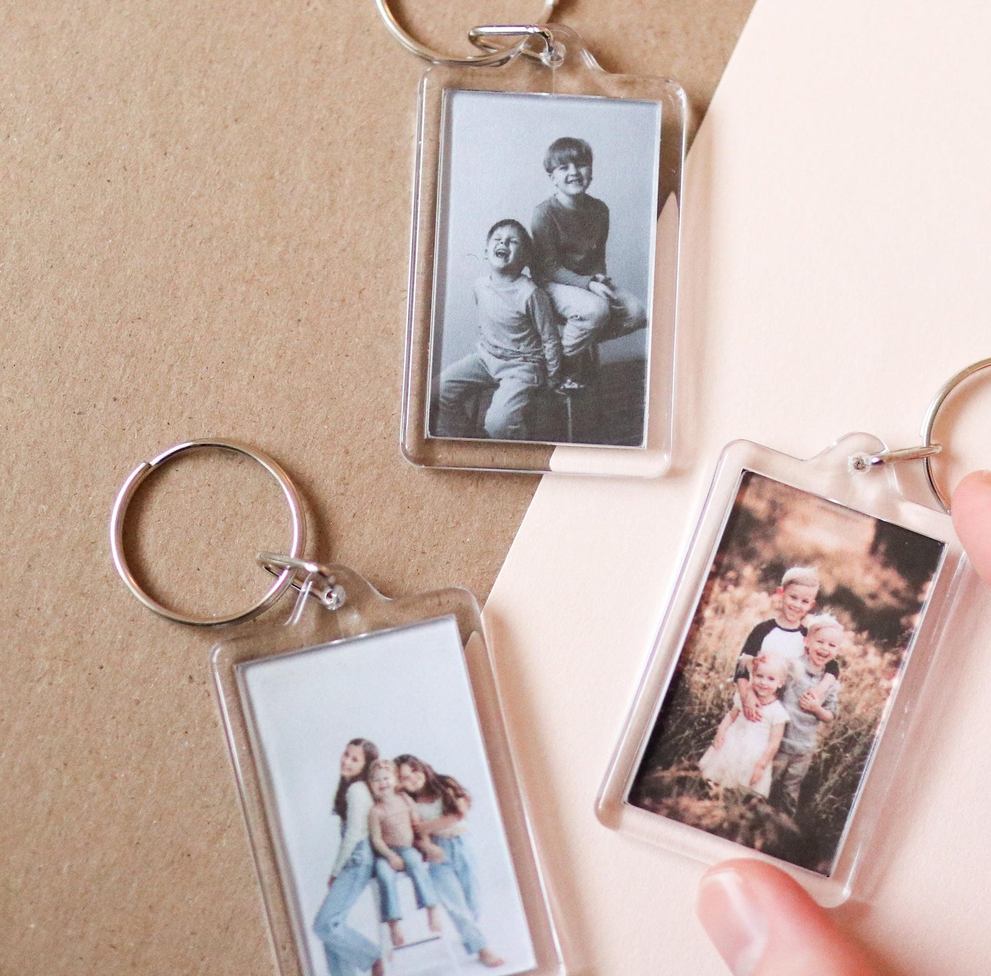 CUSTOM Kids' Photo Keychains | sentimental, nostalgic, keepsake cute, custom gift idea, choose your own, photo gift, mom, mothers day, dad