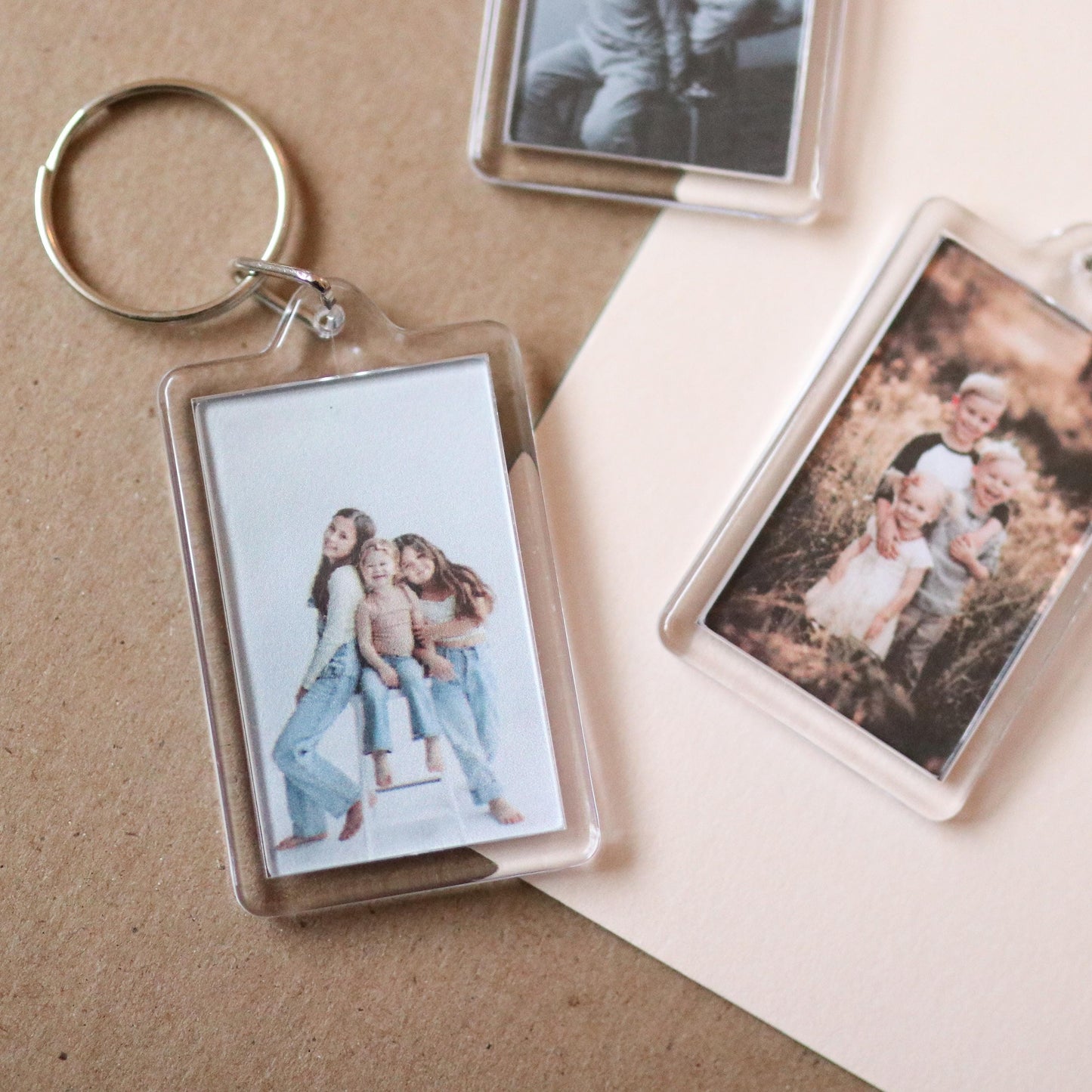 CUSTOM Kids' Photo Keychains | sentimental, nostalgic, keepsake cute, custom gift idea, choose your own, photo gift, mom, mothers day, dad