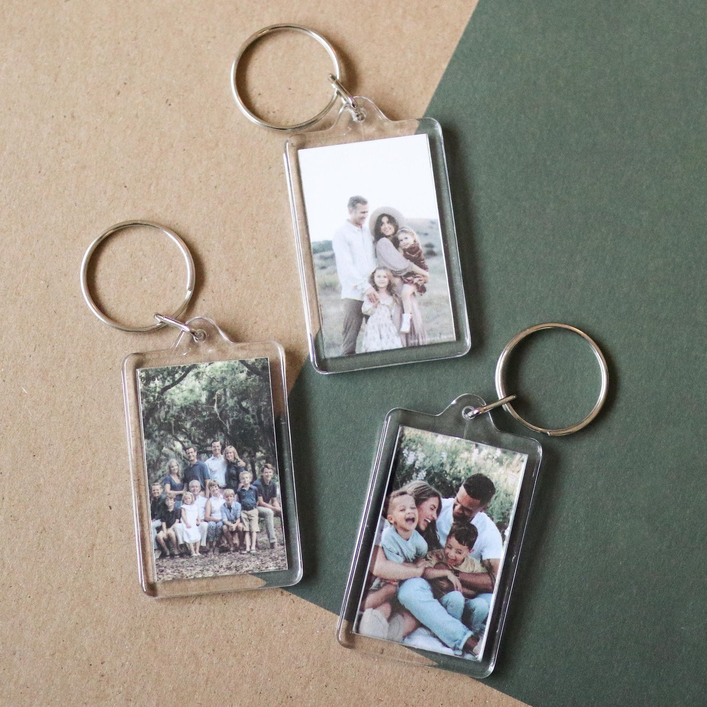 CUSTOM Family Photo Keychain | family photos, sentimental, keepsake, custom gift idea, choose your own, photo gift
