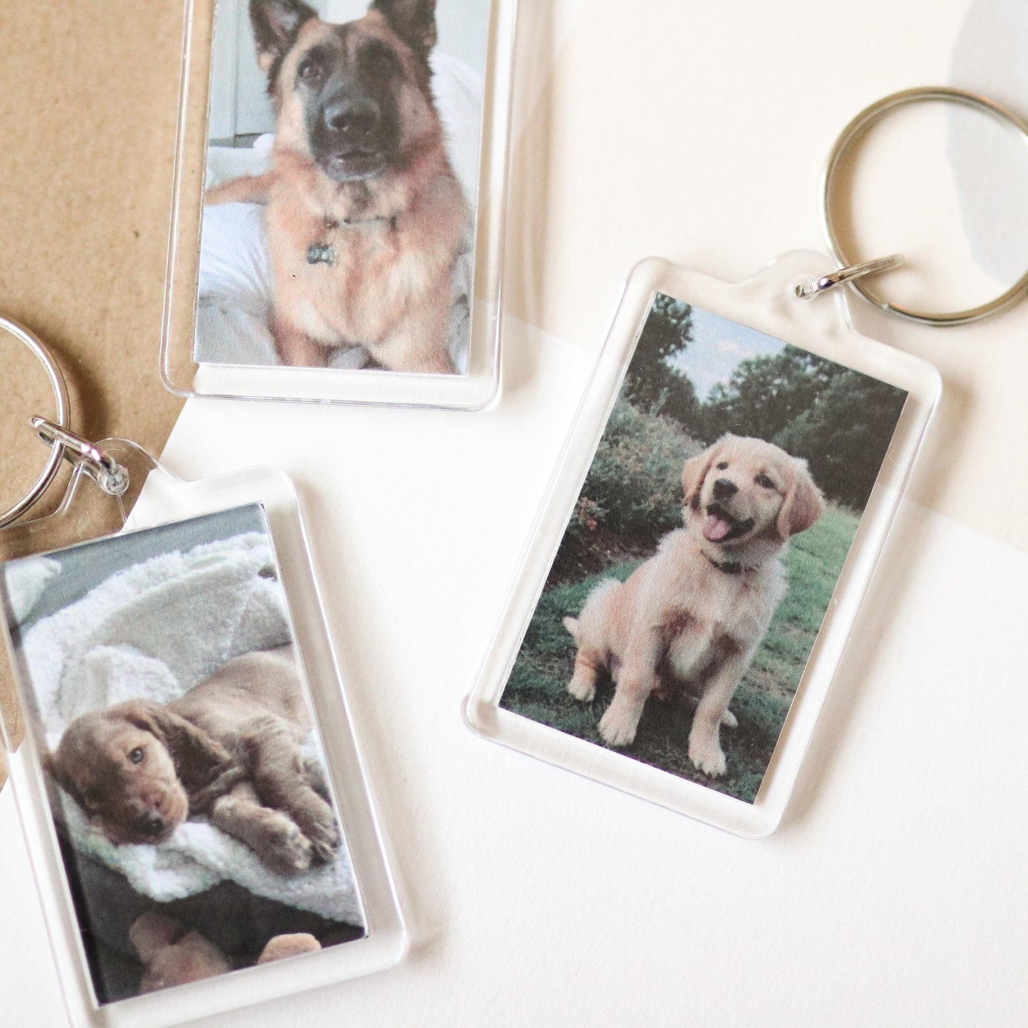 CUSTOM Pet Photo Keychains | cute, pet, dog lover, cat lover, custom gift idea, choose your own, photo gift