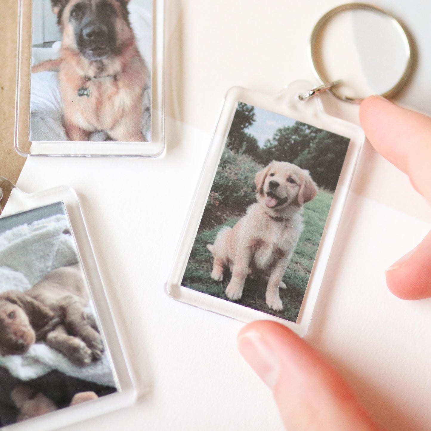 CUSTOM Pet Photo Keychains | cute, pet, dog lover, cat lover, custom gift idea, choose your own, photo gift