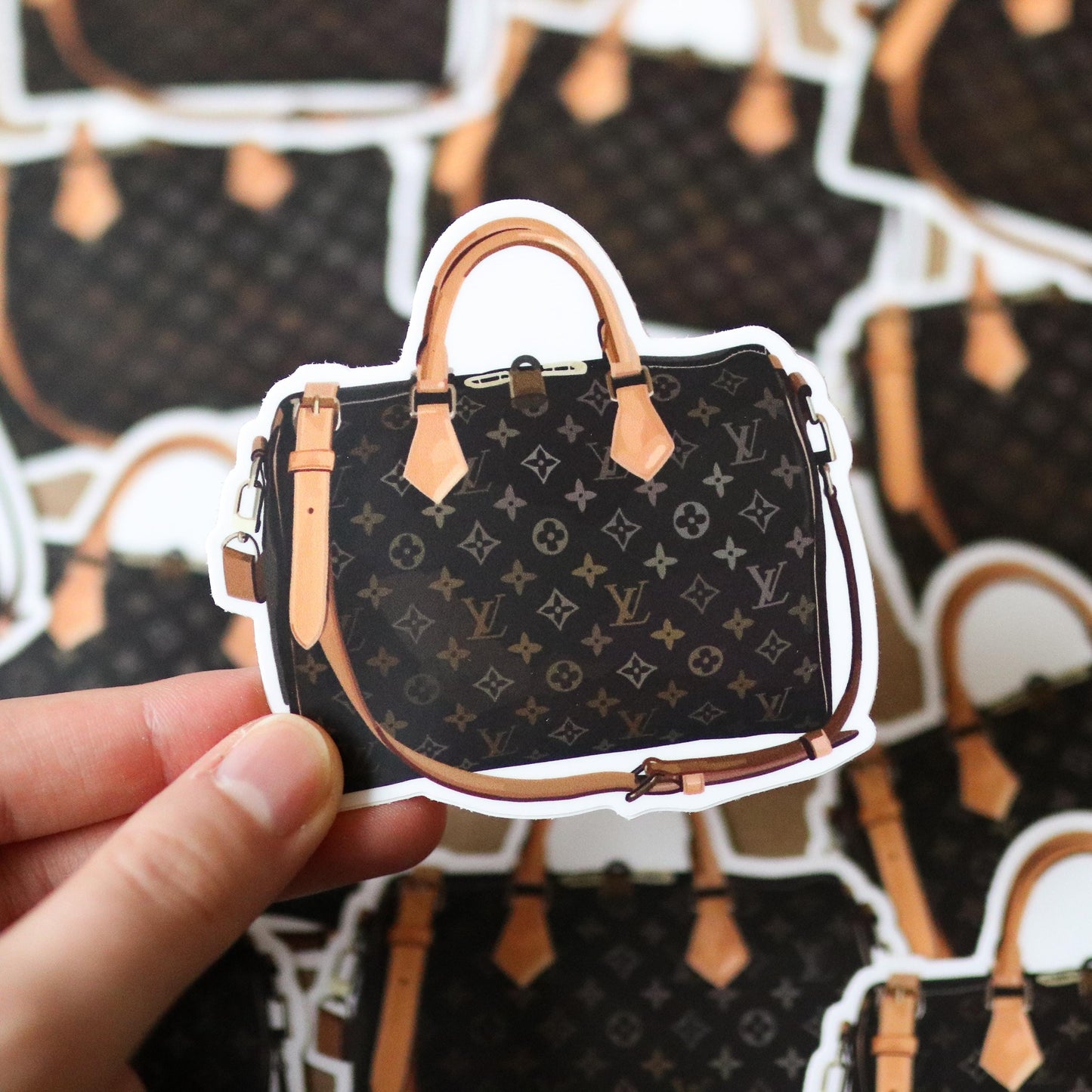 Designer Bag Purse Sticker | gift idea, laptop decal planner, Waterproof Hydro flask, luxury