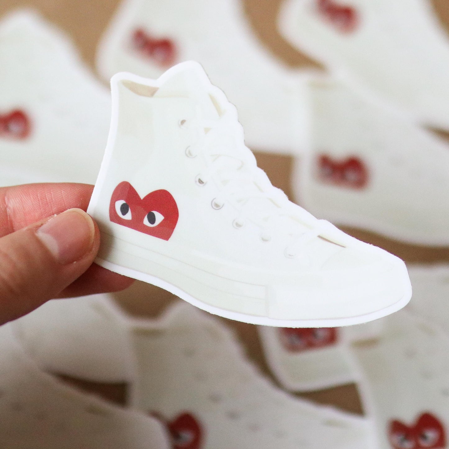 Designer Sneaker Sticker | gift idea, laptop decal planner, Waterproof Hydro flask, luxury, shoe