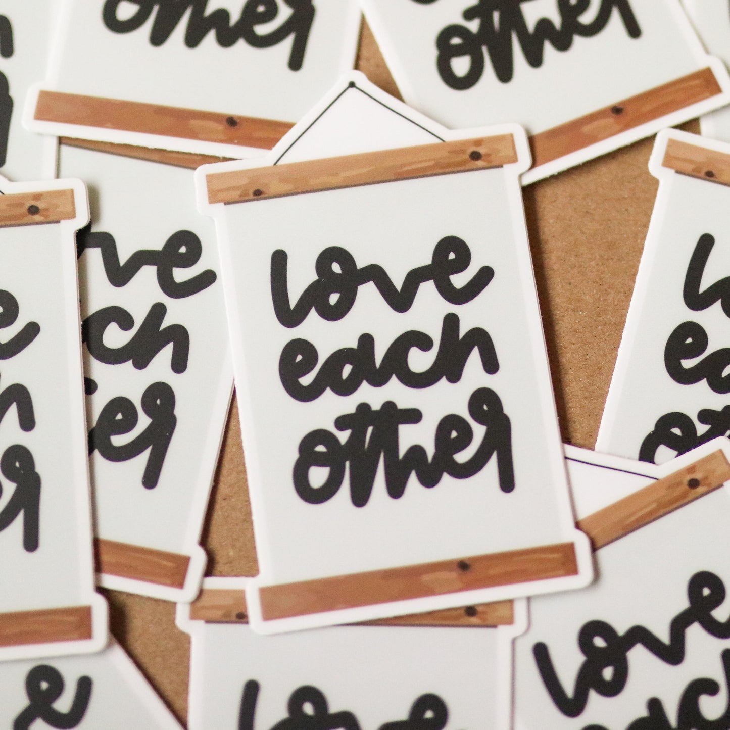 Love Each Other Sticker | gift idea, laptop decal planner, Waterproof Hydro flask, Christian, Bible, Bible verse