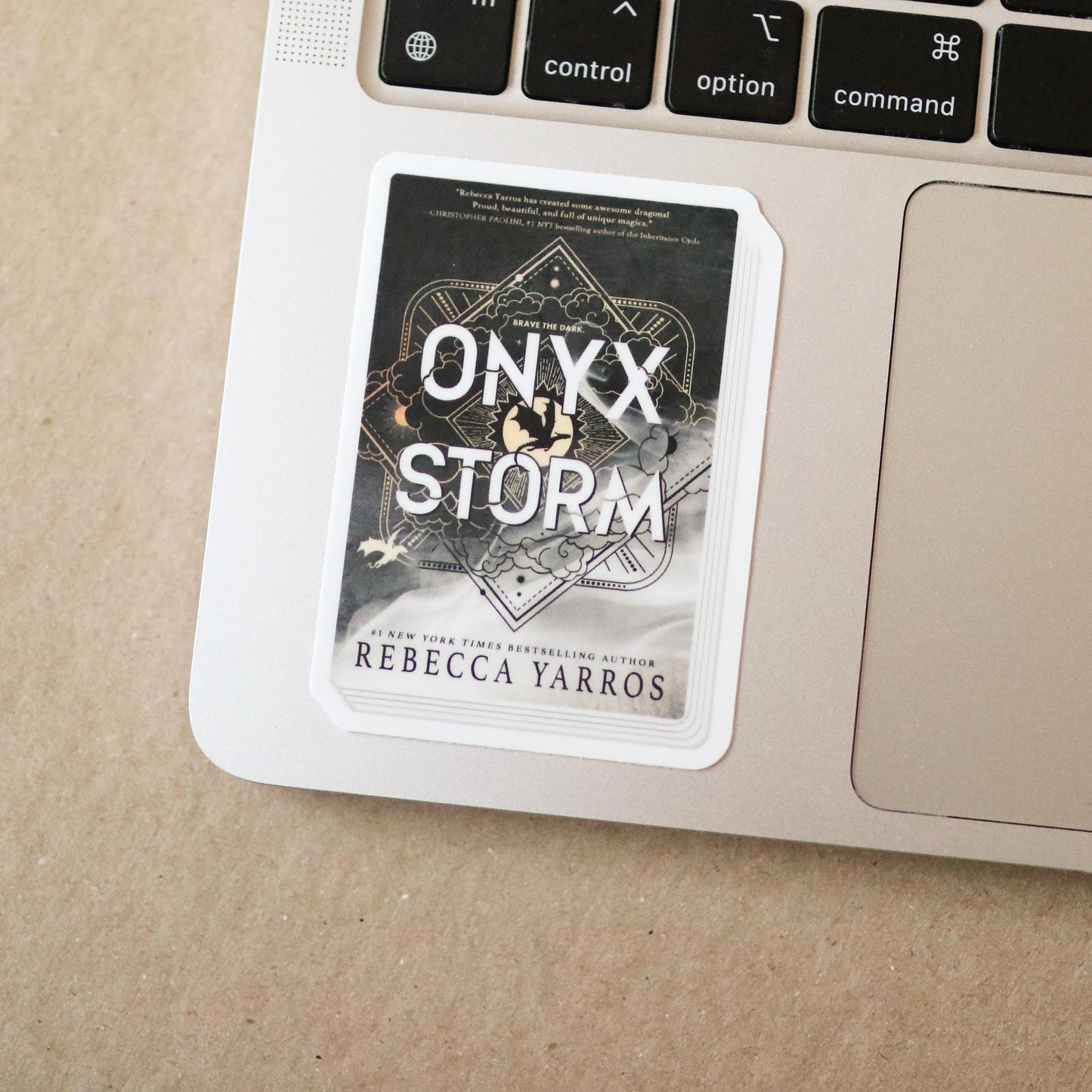 Onyx Storm Book Sticker | gift idea, laptop decal, waterproof, booktok, reader, rebecca yarros, aesthetic, fantasy, fourth wing, iron flame