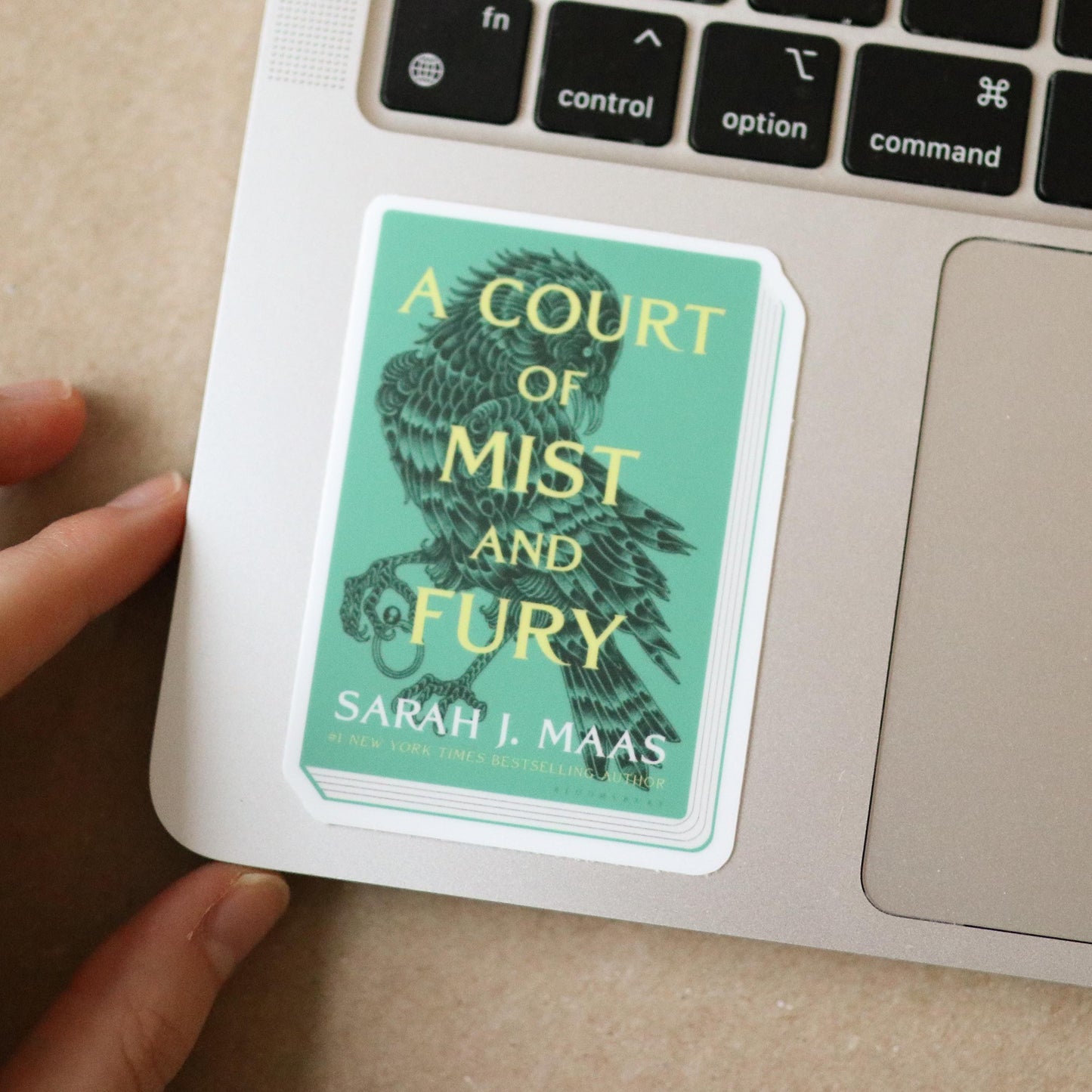 ACOMAF Book Sticker | a court of mist and fury gift laptop decal waterproof book lover, reader bookworm aesthetic fantasy sara j maas