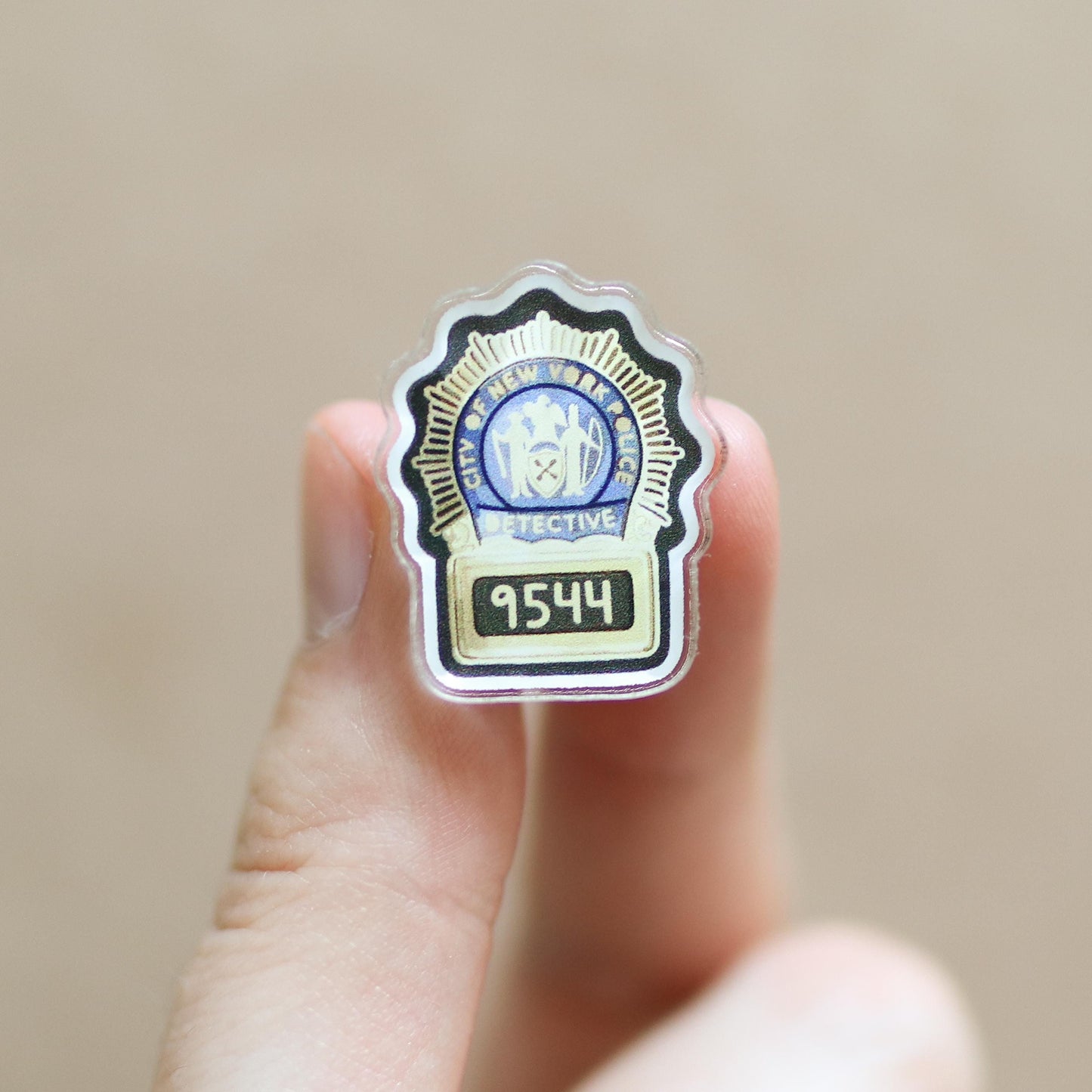 Detective Badge Acrylic Pin